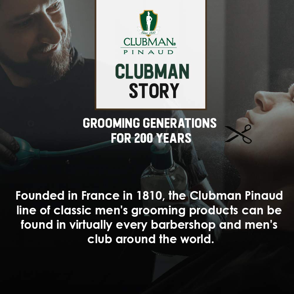 Clubman Pinaud Finest Powder, Classic White Powder For Men, Protection Against Sweat And Body Odor, 9 Oz X 1 Pack