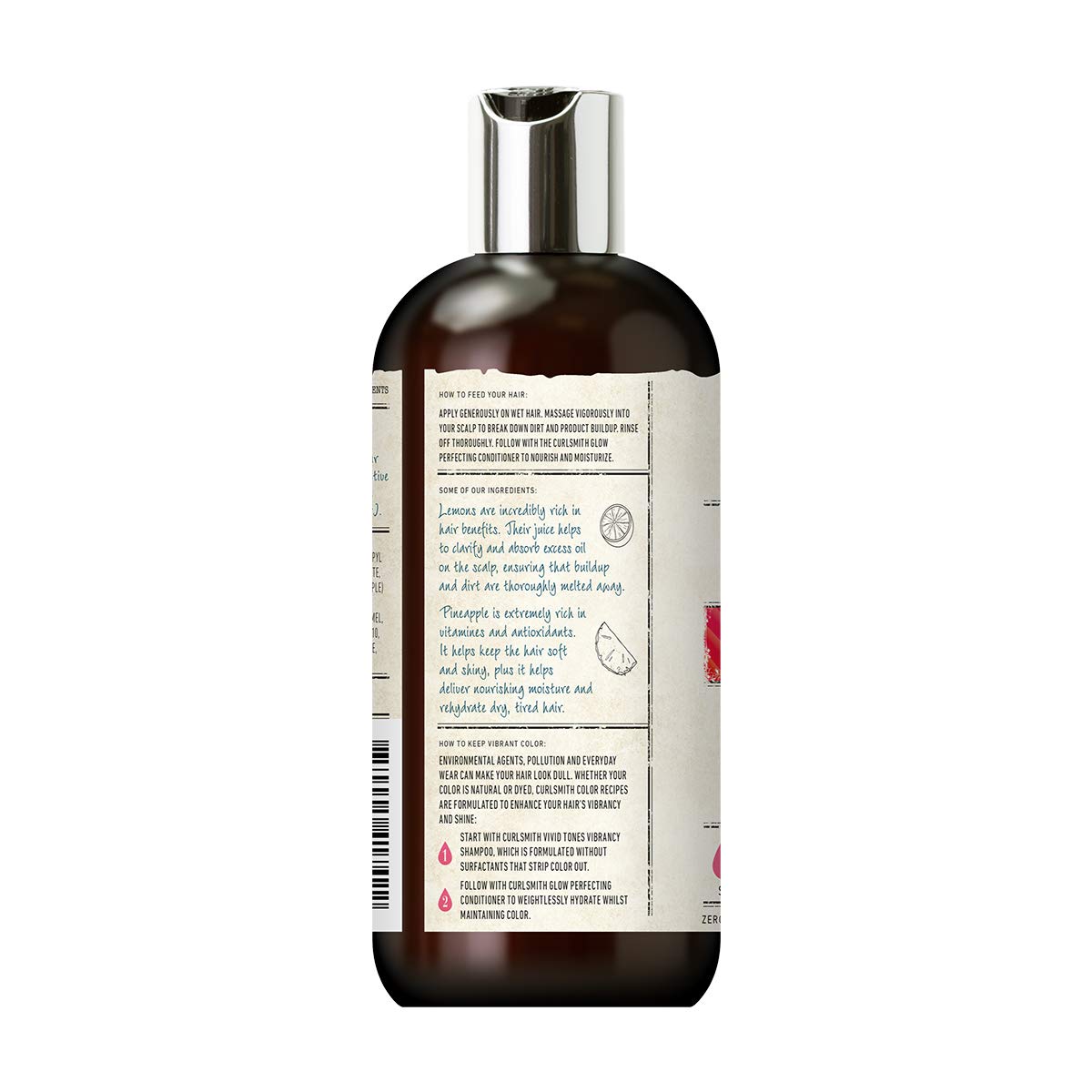 Curlsmith - Vivid Tones Vibrancy Shampoo - Vegan Shampoo For All Hair Types (12Fl Oz)