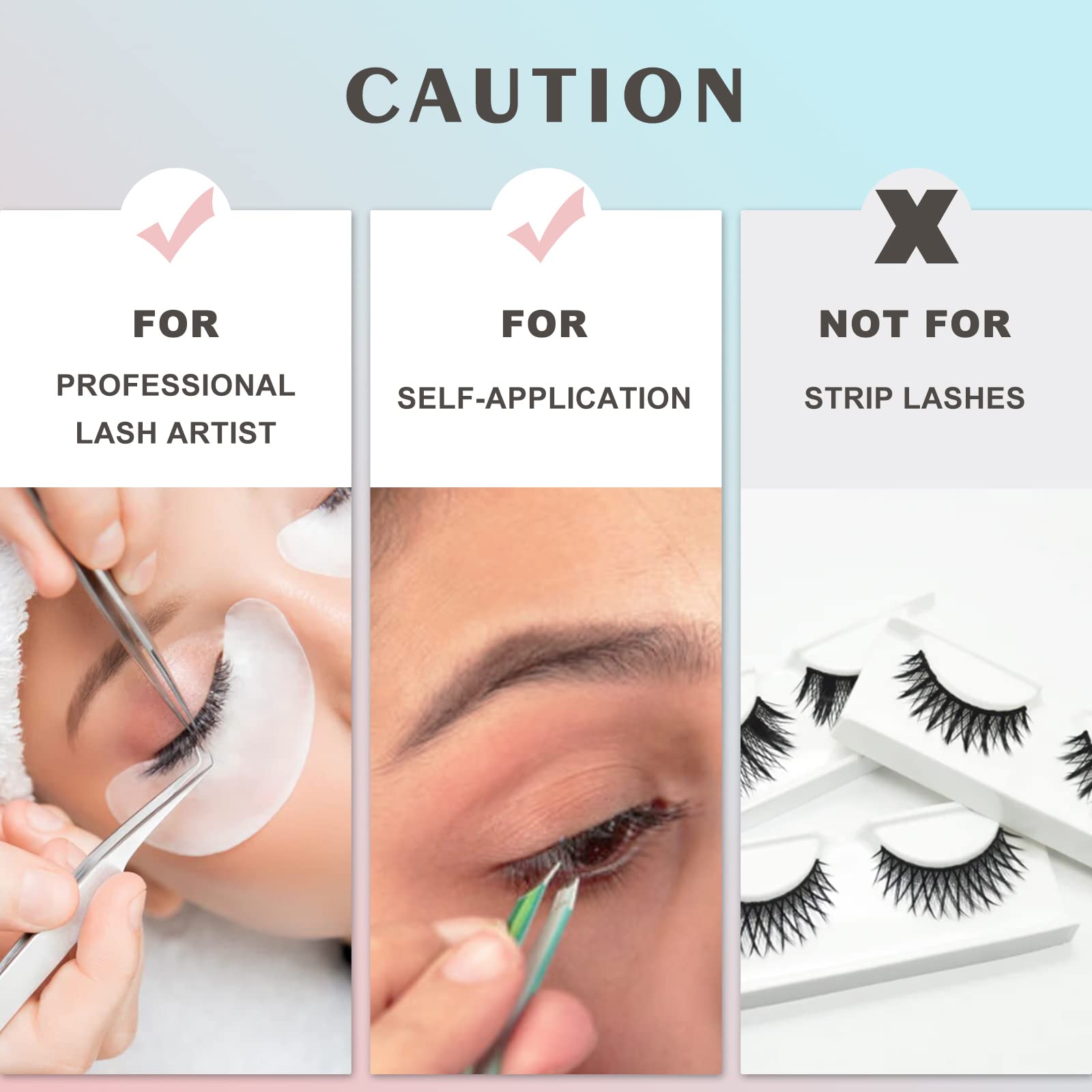 Sensitive Eyelash Extension Glue, No Fume Lash Glue 3-5 S Drying Time/Retention 4-5 Weeks For Professional Use-Black (7Ml)