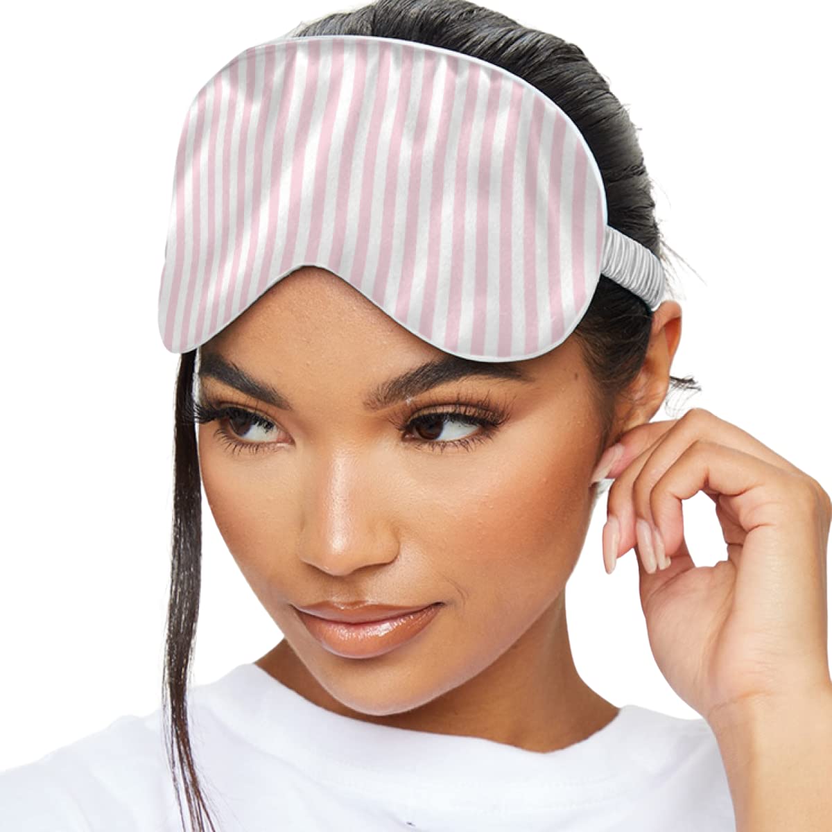 SMUG Satin Sleep Mask & Eye Mask | Deep Dream Sleep Masks for Women & Men | Soft Sleeping Eye Mask to Nourish Skin, & Reduce Dar