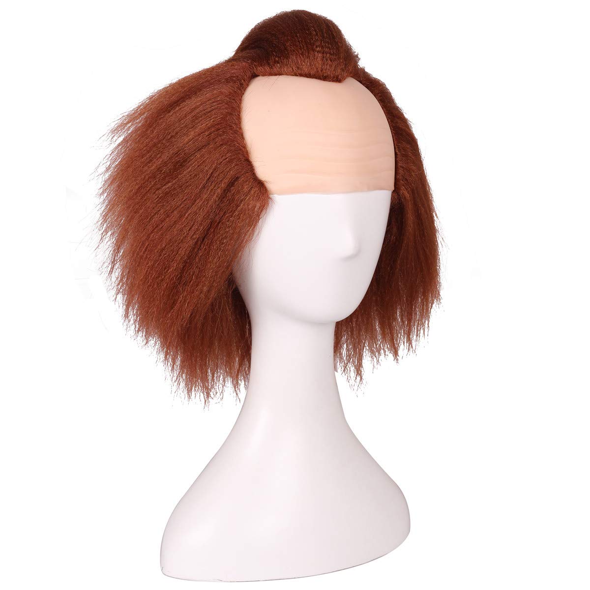 Prestyled Brown Bald Wig For Halloween And Cosplay For 15+