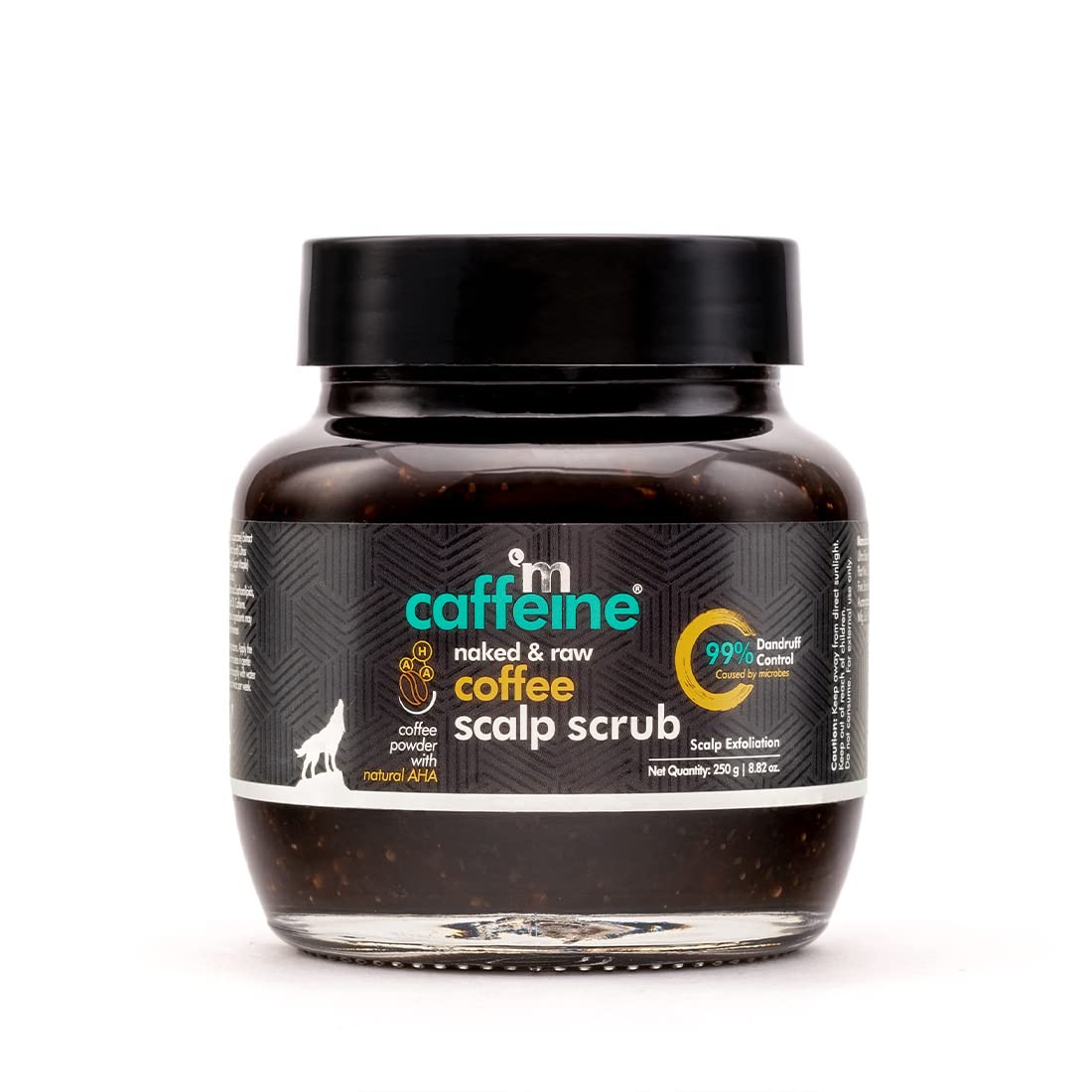 Mcaffeine Naked And Raw Coffee Scalp Scrub - Scalp Cleanser Dandruff Removal - Suitable For All Hair Types - Natural Aha - Scalp
