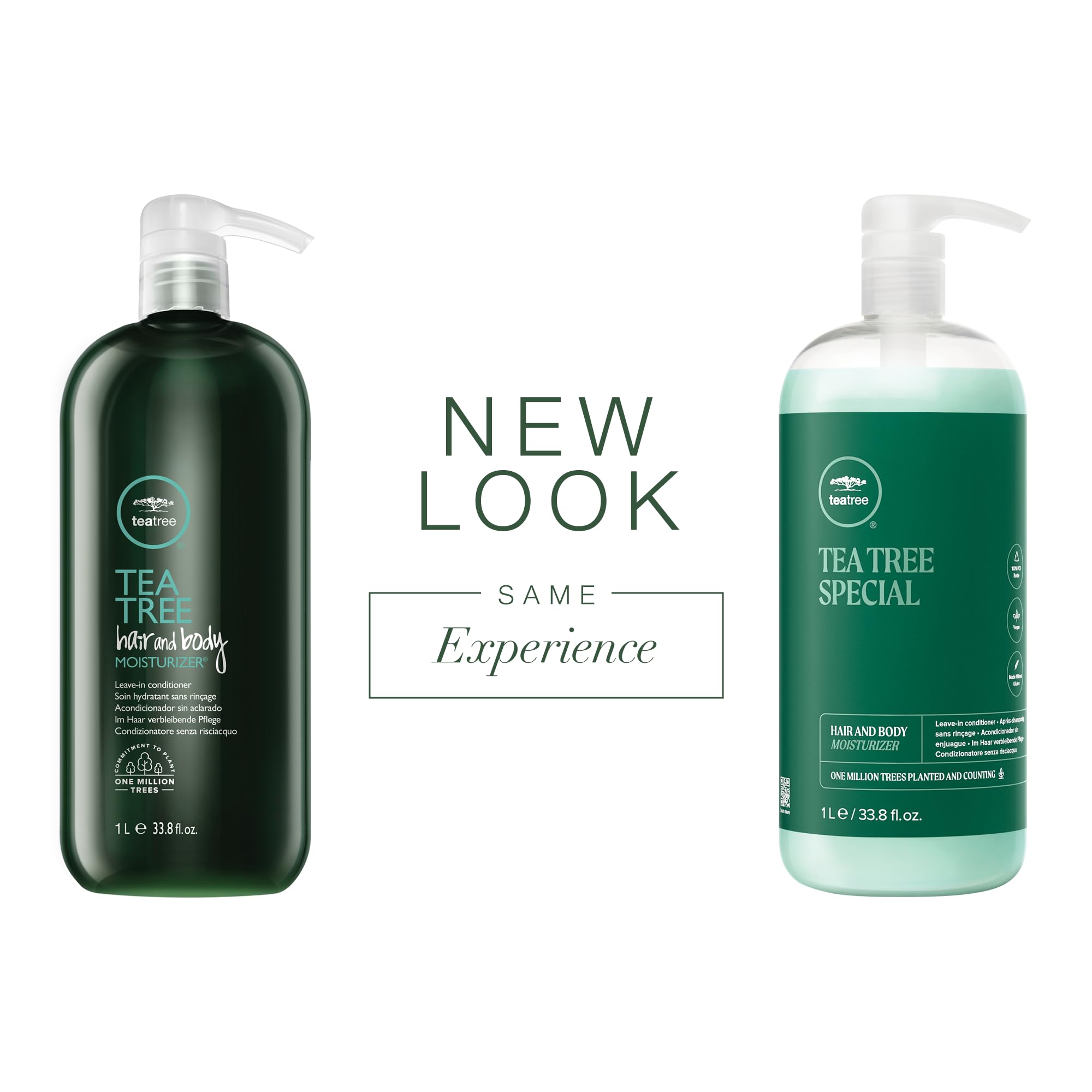 Tea Tree Hair And Body Moisturizer Leave-In Conditioner, Body Lotion, After-Shave Cream, For All Hair + Skin Types, 33.8 Fl. Oz.