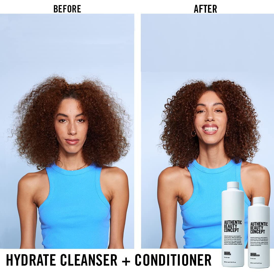 Authentic Beauty Concept Hydrate Conditioner | Hydrating Conditioner For Normal To Dry Or Curly Hair | Moisturizes & Revitalizes