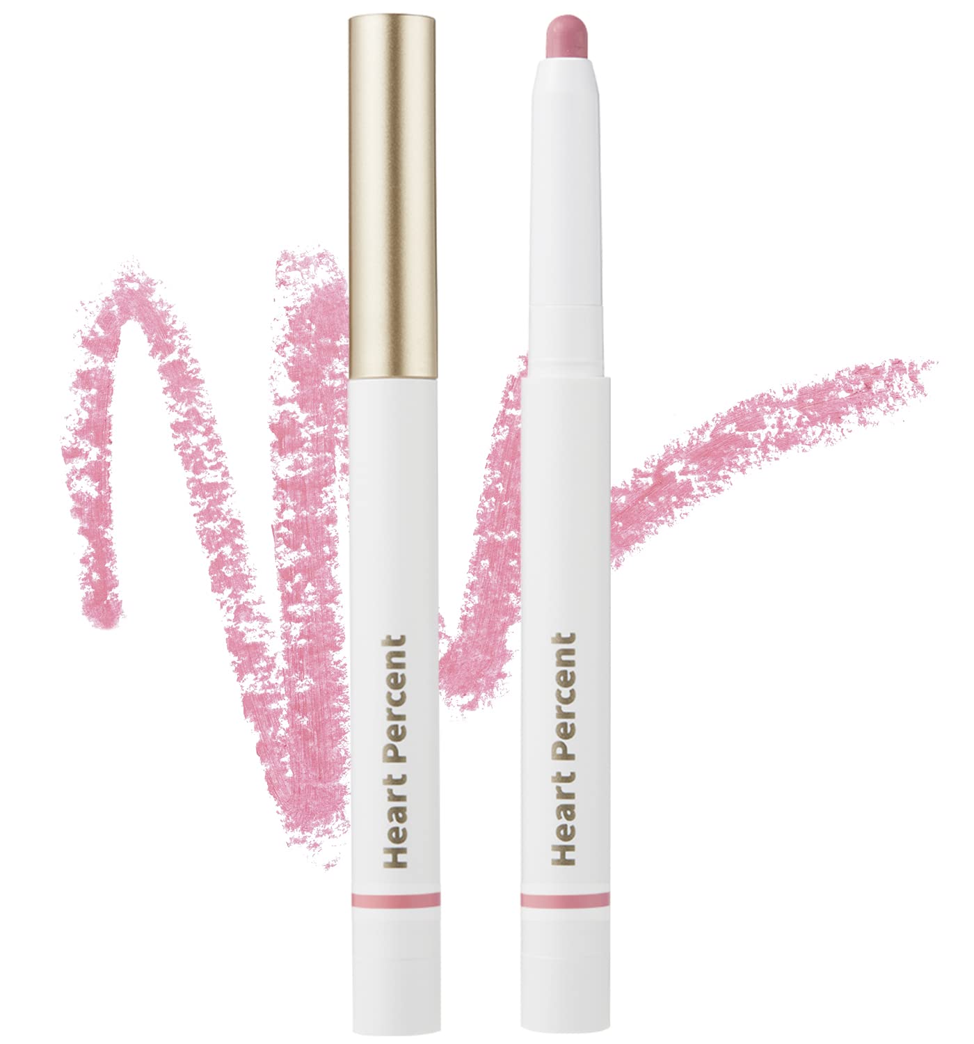Heart Percent Dote On Mood Lip Pencil, Long-Lasting Creamy Lip Crayon Smooth Color Liner Retractable Lipstick Pencil 0.8G, #14.