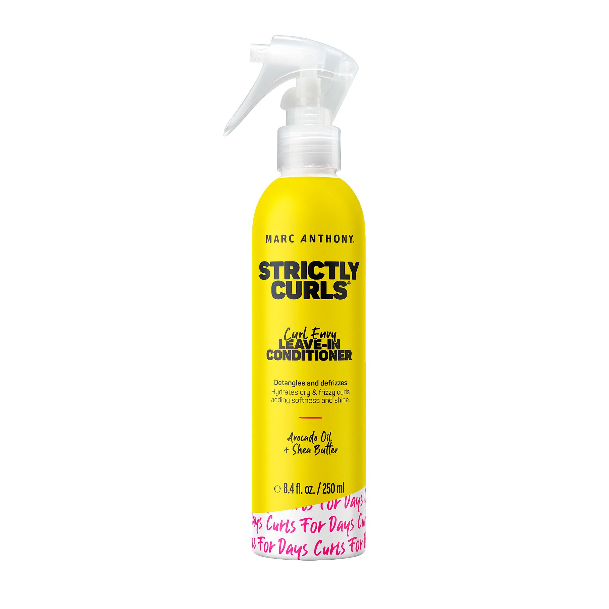 Marc Anthony Leave-In Conditioner, Strictly Curls - Shea Butter, Vitamin E & Avocado Oil Softens & Defines Coarse Curls - Sulfat