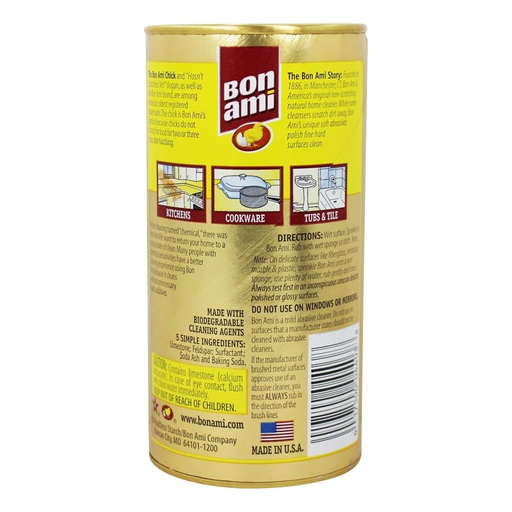 Bon Ami - All Natural Powder Cleanser Kitchen & Bath - 14 Oz