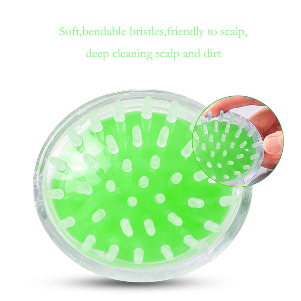 Vinerstar Manual Scalp Massagers Brush,Scalp Massaging Shampoo Brush Scmpui01Gn Green