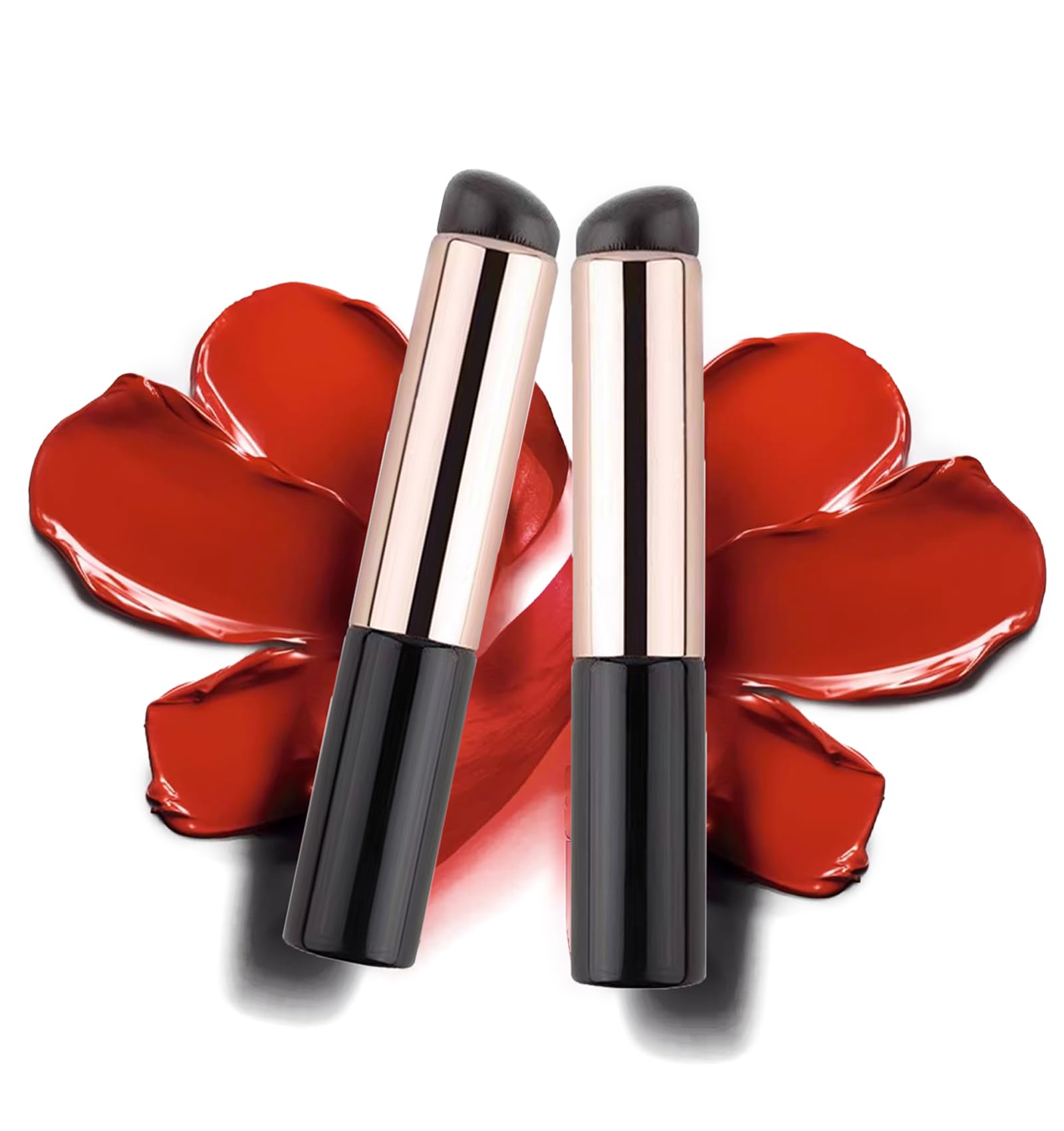 Mini concealer lip oil brush for Concealer, lipstick, lip mask,Makeup dip lip gloss,Apply lipstick easily Travel lip balm brush 