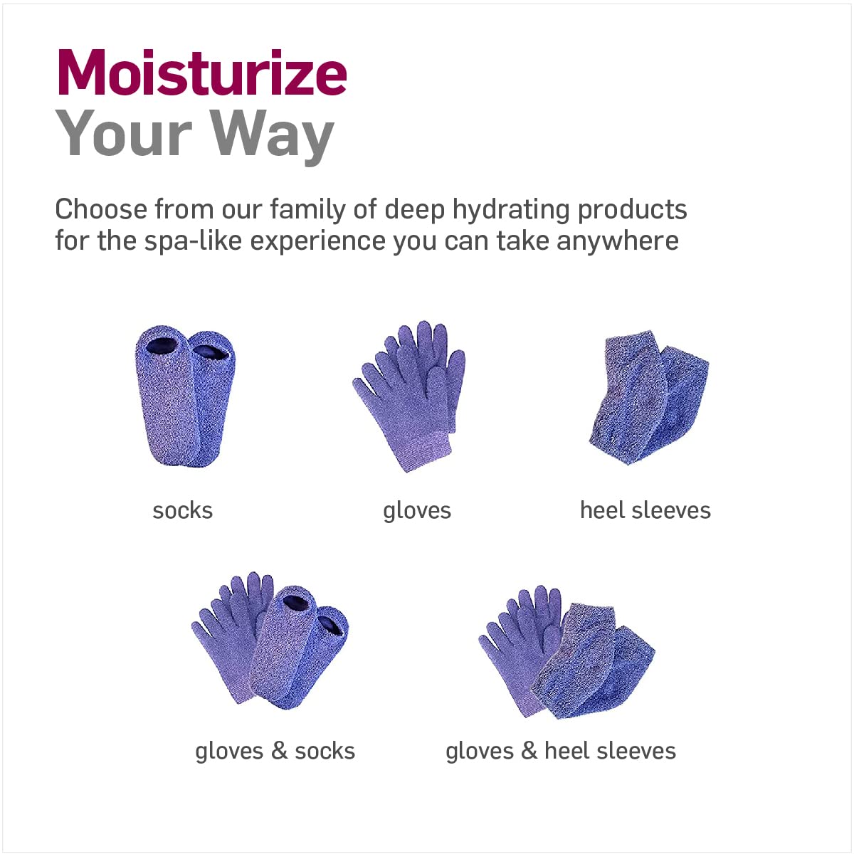 Natracure Moisturizing Gel Gloves - (For Dry, Cracked Skin, Aging Hands, Cuticles, Eczema, After Hand Washing, Instead Of Overni