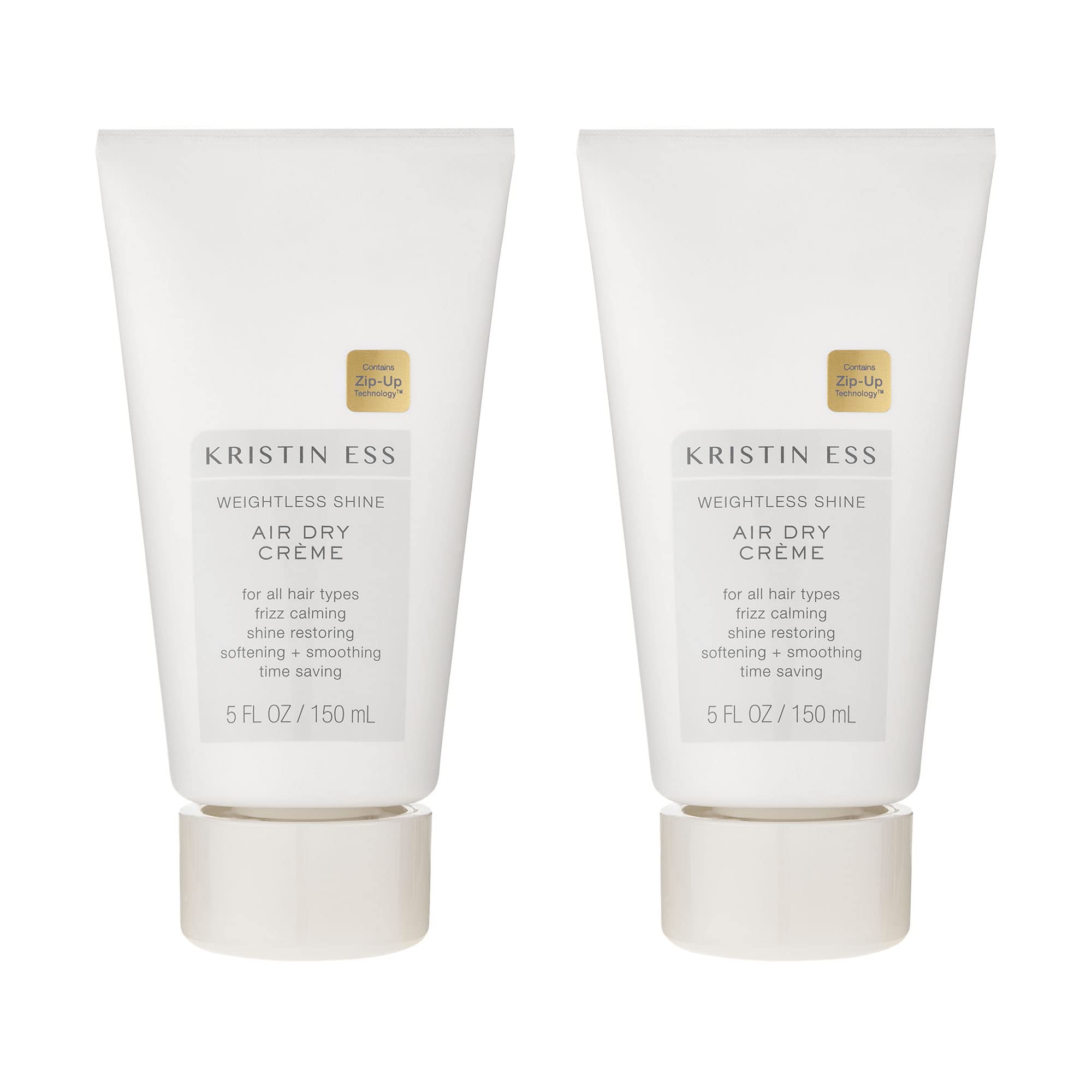 Kristin Ess Hair Weightless Shine Air Dry Creme - Adds Texture + Shine, Calms Frizz, Softens + Smooths Hair, Vegan, Color + Kera