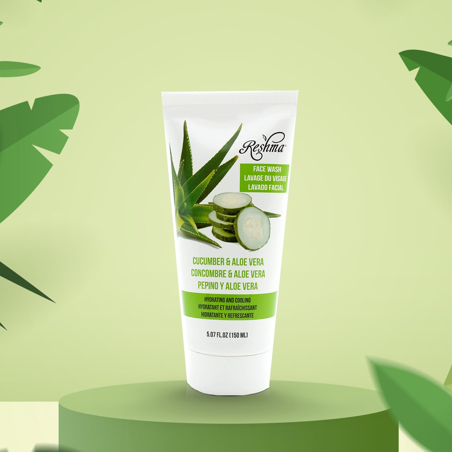 Reshma Beauty Cucumber & Aloe Vera Face Wash | Cleanser For All Skin Types & Dull Skin | Gentle Cleanser For Nourishing And Hydr