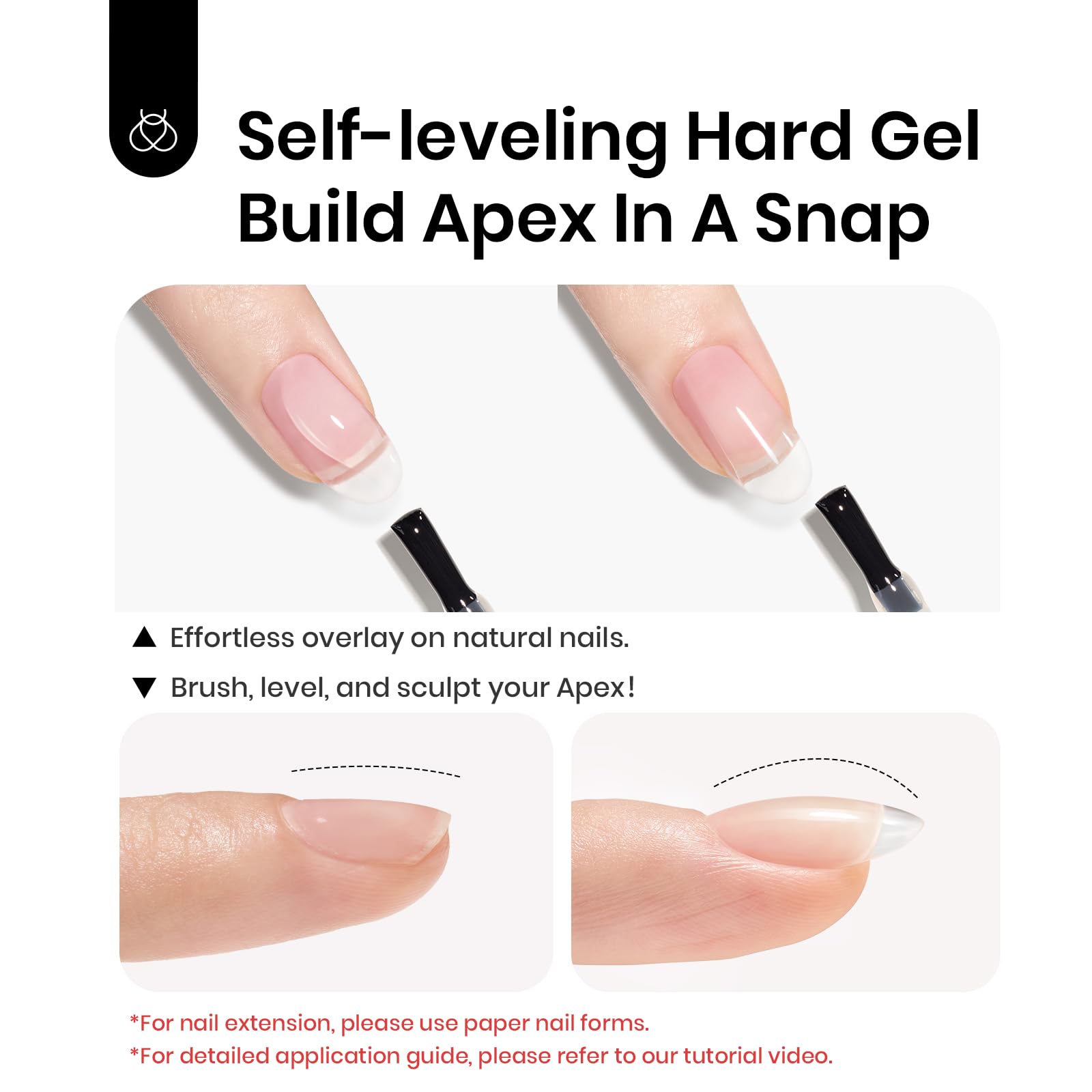 Beetles Builder Gel 2Pcs Clear Builder Gel For Nails 7 In 1 15Ml Nail Thickening Set With Liner Brush Extension Nail Gel For Nai