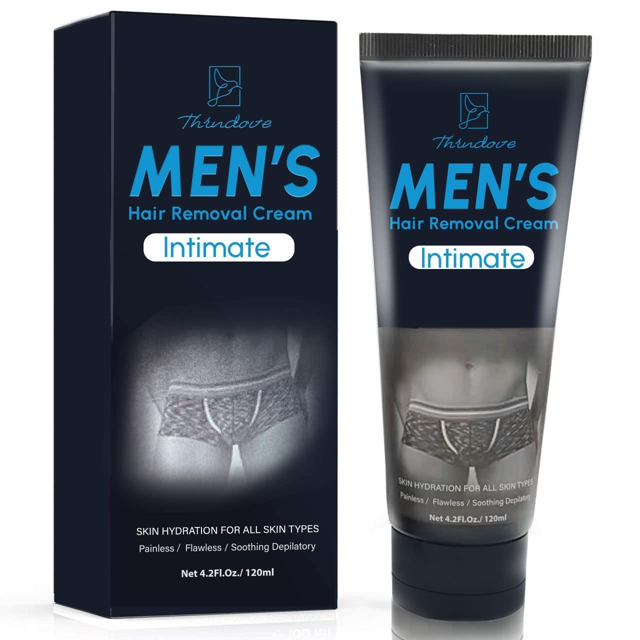 Intimate/Private Hair Removal Cream For Men, For Unwanted Male Hair in Private Area, Effective & Painless Depilatory Cream, Suit