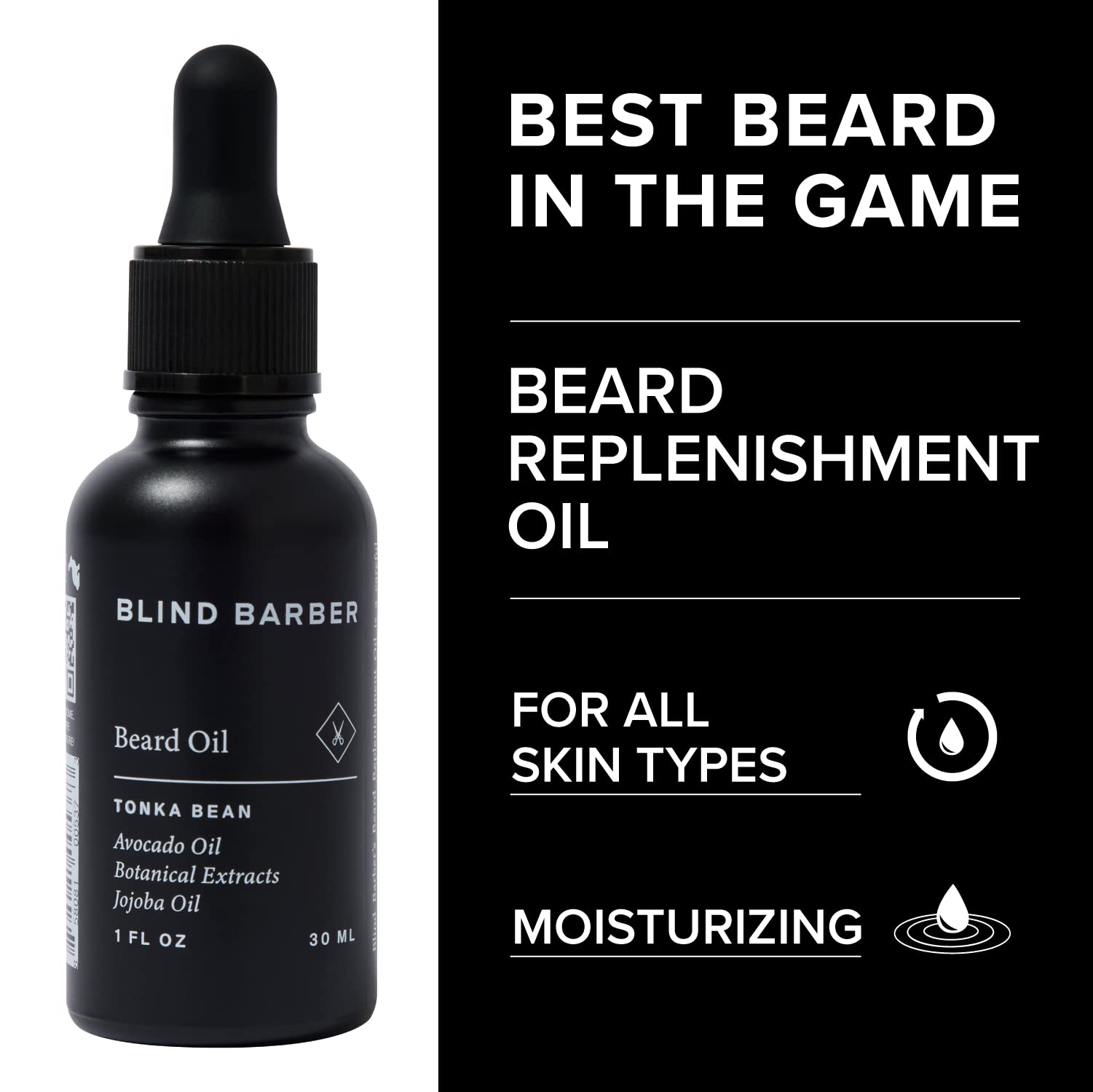 Blind Barber Rejuvenating Face & Beard Oil For Men - Moisturizing Beard Softener - Hydrate Clean Shaven Skin Or Use As A Natural