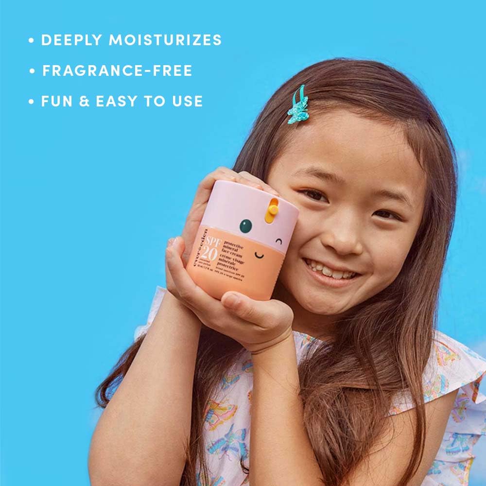 Evereden Kids Face Cream, 1.7 Oz. | Fragrance-Free And Kids Face Lotion With Spf 20 | Clean And Non-Toxic Kids Face Moisturizer