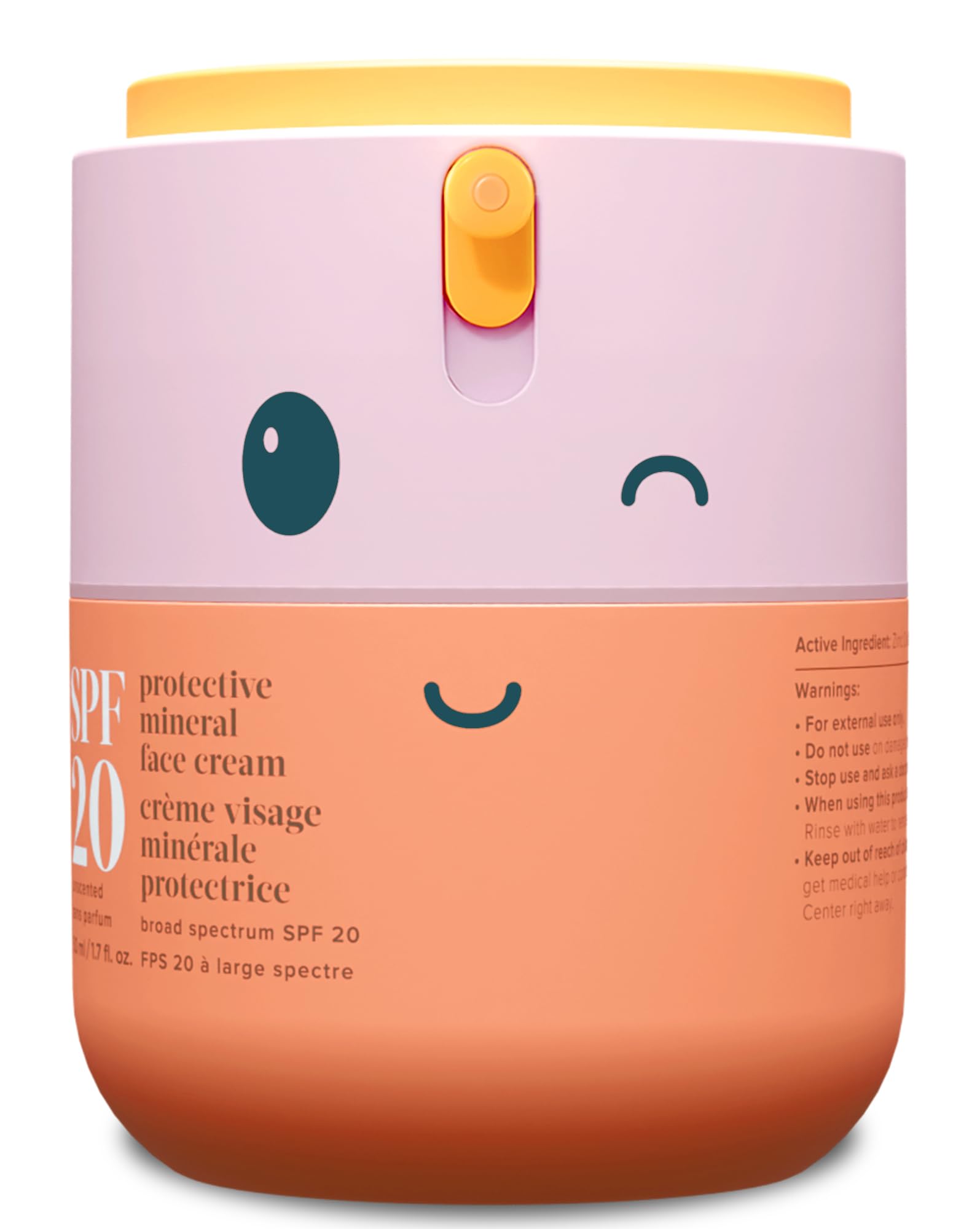 Evereden Kids Face Cream, 1.7 oz. | Fragrance-Free and Kids Face Lotion with SPF 20 | Clean and Non-Toxic Kids Face Moisturizer 