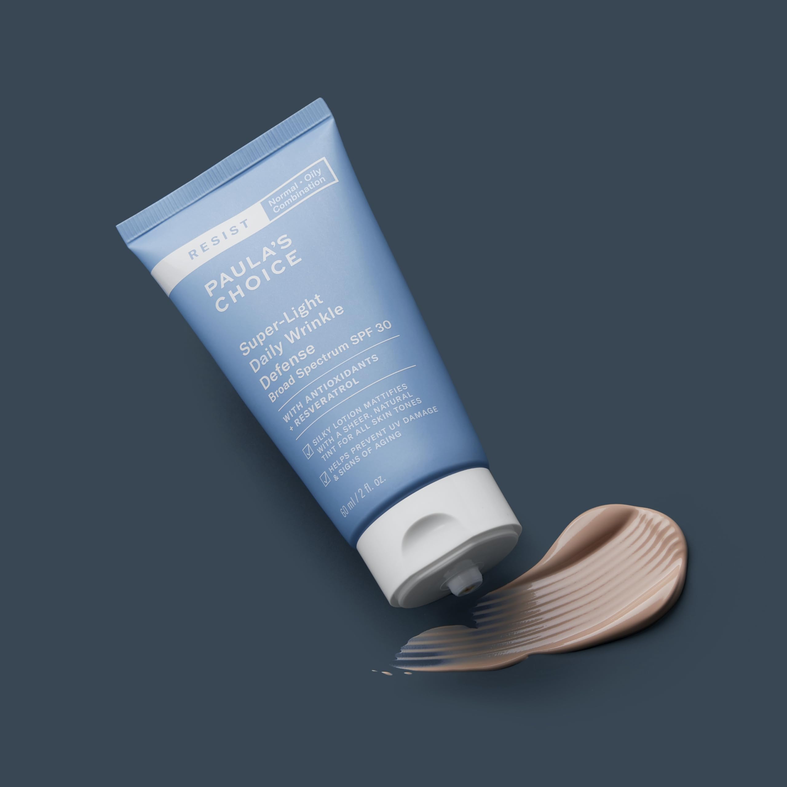 Paula'S Choice Resist Super-Light Daily Wrinkle Defense Spf 30 Matte Tinted Face Moisturizer, Uva & Uvb Protection, Mineral Suns
