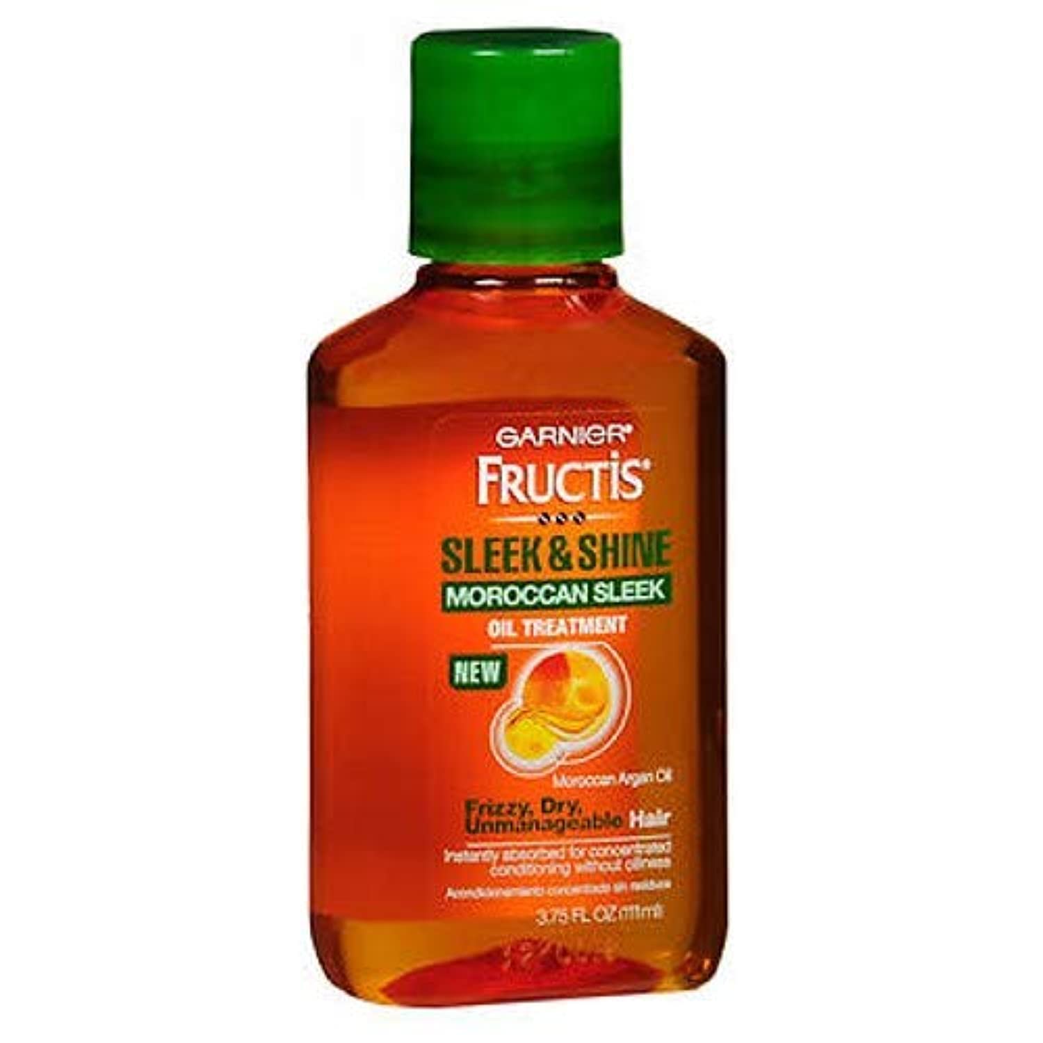 Garnier Fructis Sleek & Shine Moroccan Oil Treatment 3.75 Ounce (111ml) (3 Pack)
