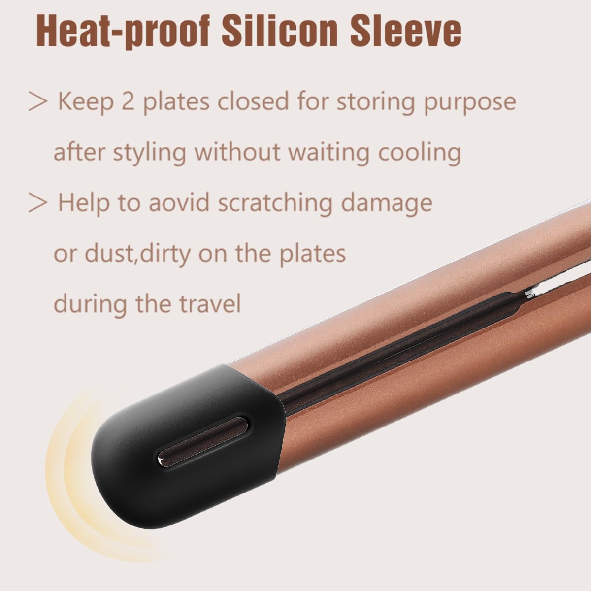 NITION Ceramic Tourmaline Flat Iron for Hair LCD 1'' Hair Straighteners MCH Fast Heating UP Healthy Smooth Straightening Styling