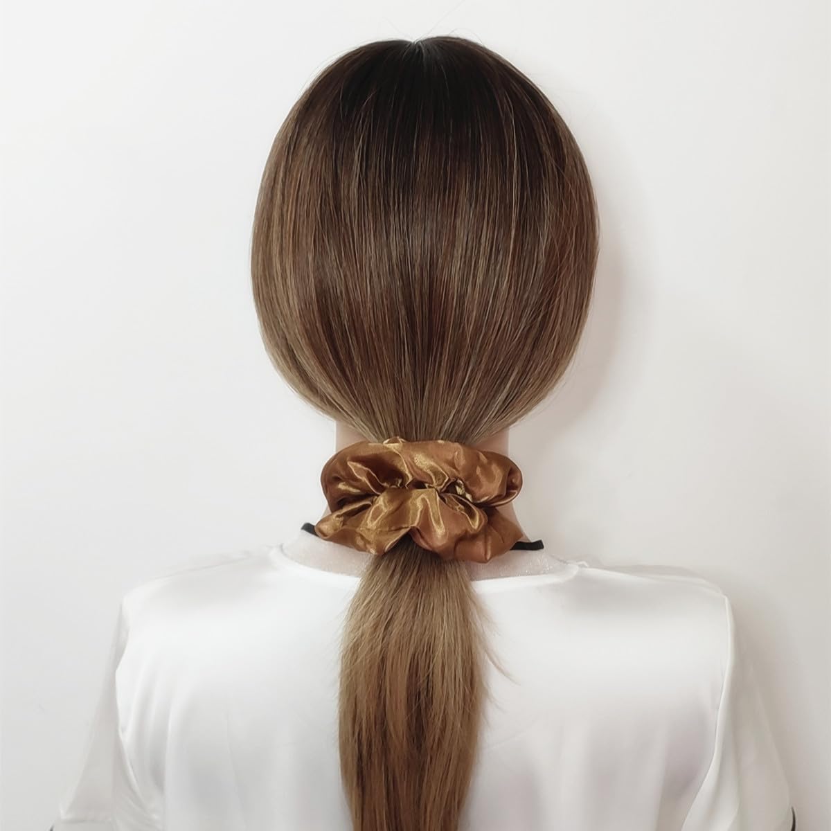 12 Pcs Satin Silk Scrunchies, Soft Hair Ties, Fashion Hair Bands, Bow Ropes, Elastic Bracelets, Ponytail Holders, Accessories Fo