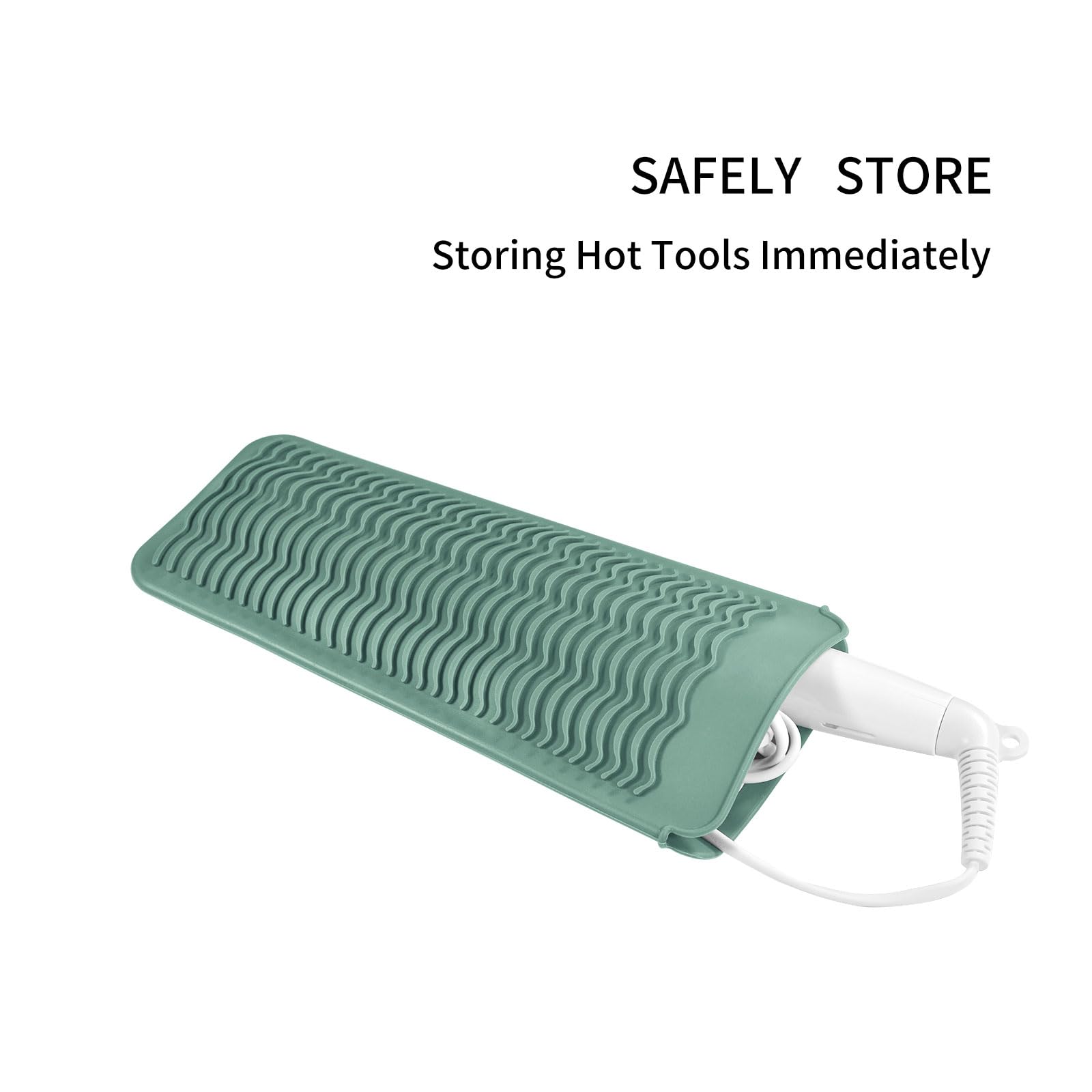 Eiokit Silicone Heat Resistant Travel Mat Pouch For Hair Straighteners, Curling Wands, Flat Irons, And Styling Tools