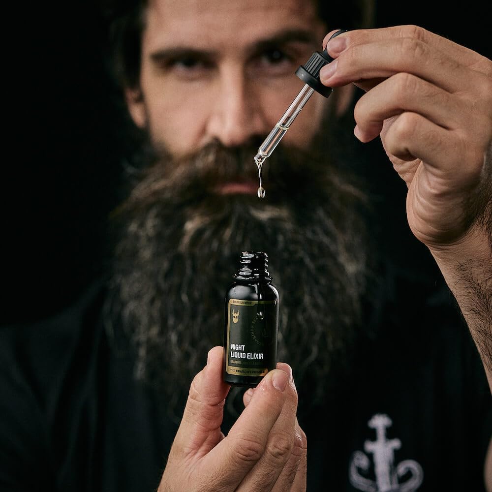 The Beard Struggle Night Liquid Elixir Beard Oil - Platinum Collection - Aesir'S Triumph (1 Fl Oz) - Beard Oil For Men - Natural