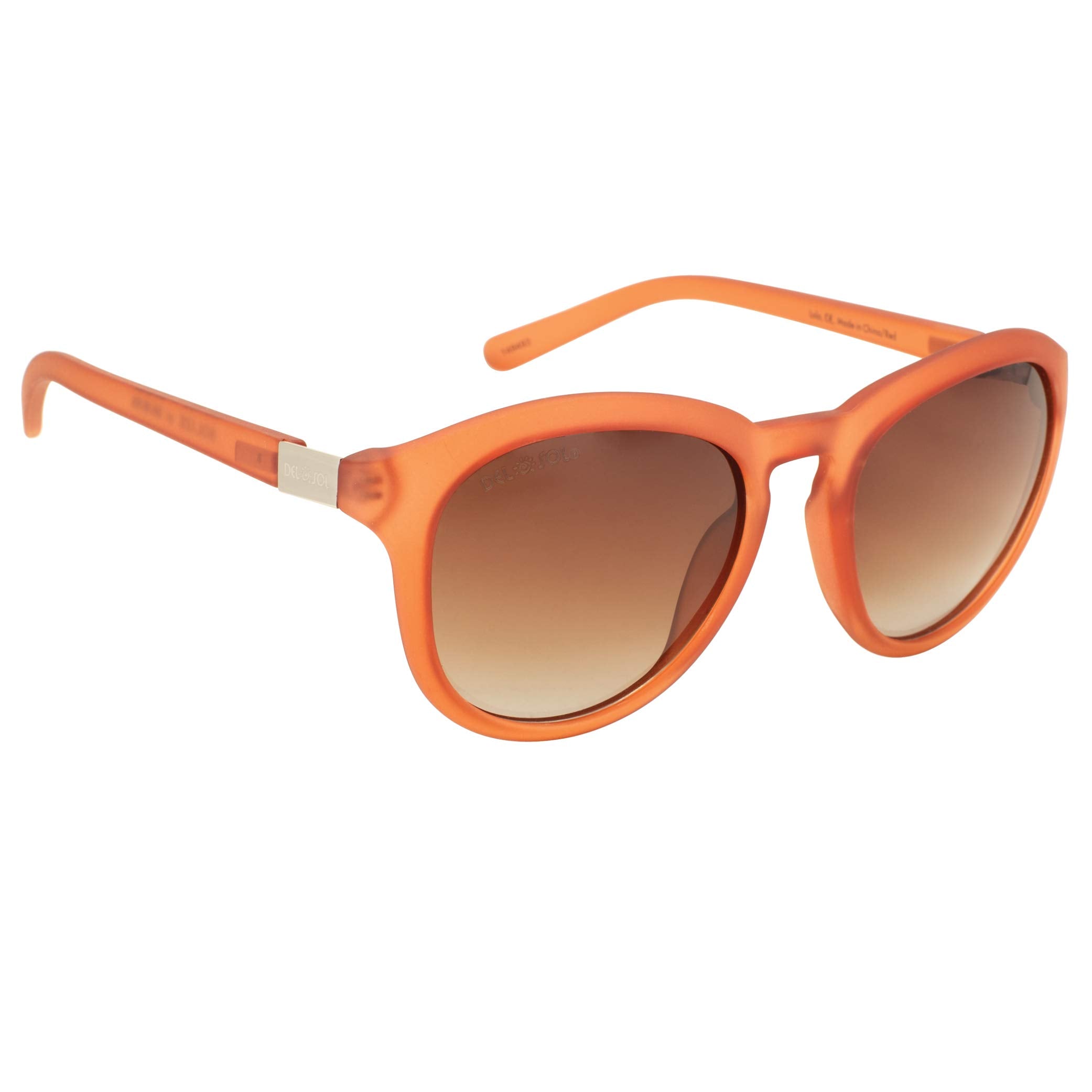 Solize Lola - Frosted Peach To Red By Delsol For Women - 1 Pc Sunglasses