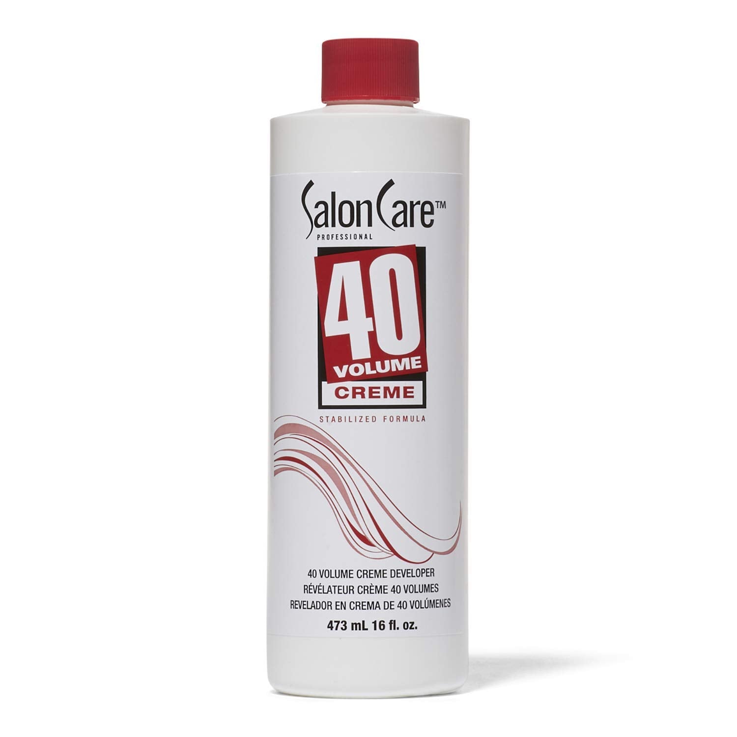 Salon Care 40 Volume Creme Developer, 16 Fl Oz - Ideal for Professional Hair Lightening and Coloring