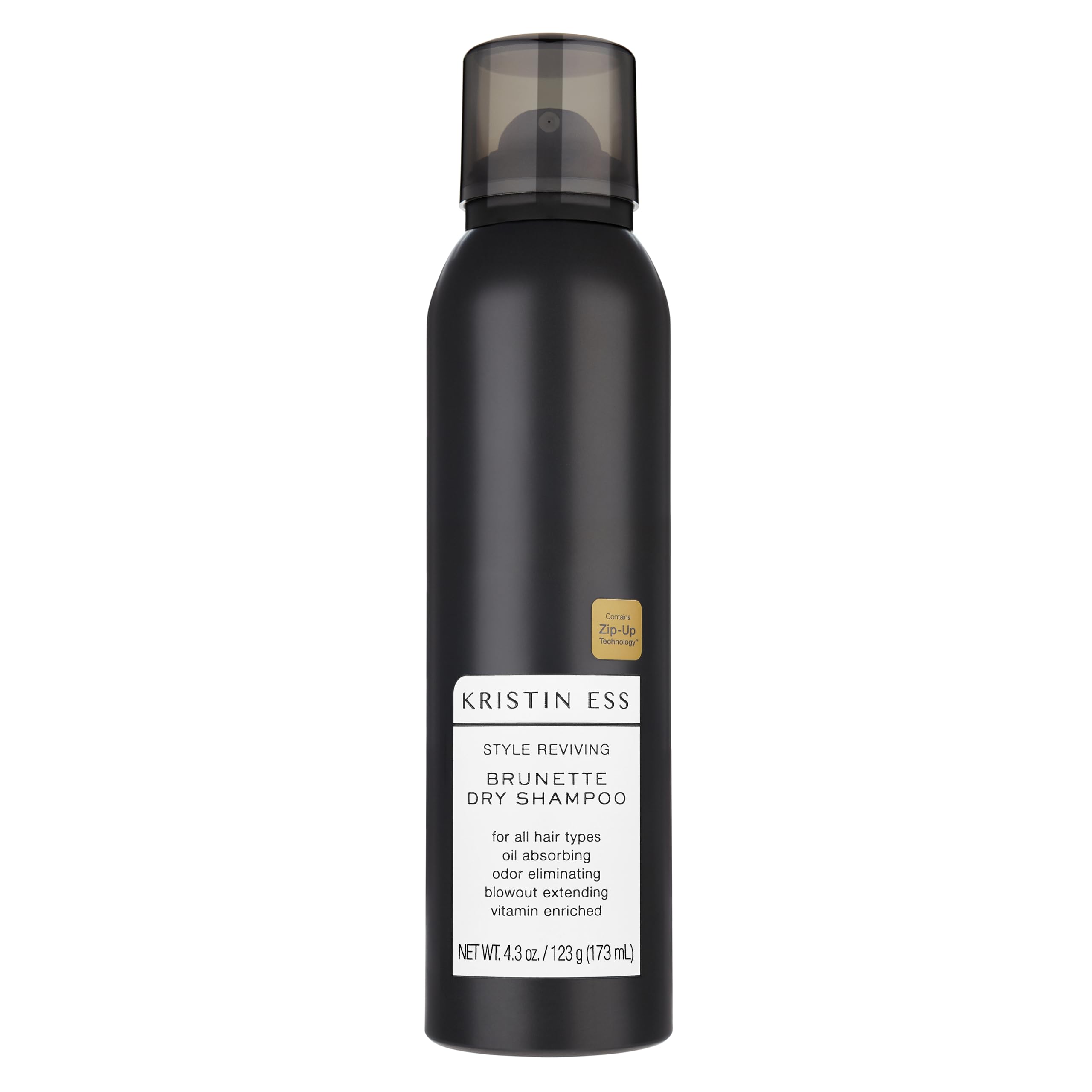 Kristin Ess Hair Brunette Dry Shampoo For Dark + Brown Hair With Vitamin C, For Oily Hair, Dry Shampoo Powder Spray For Women, V