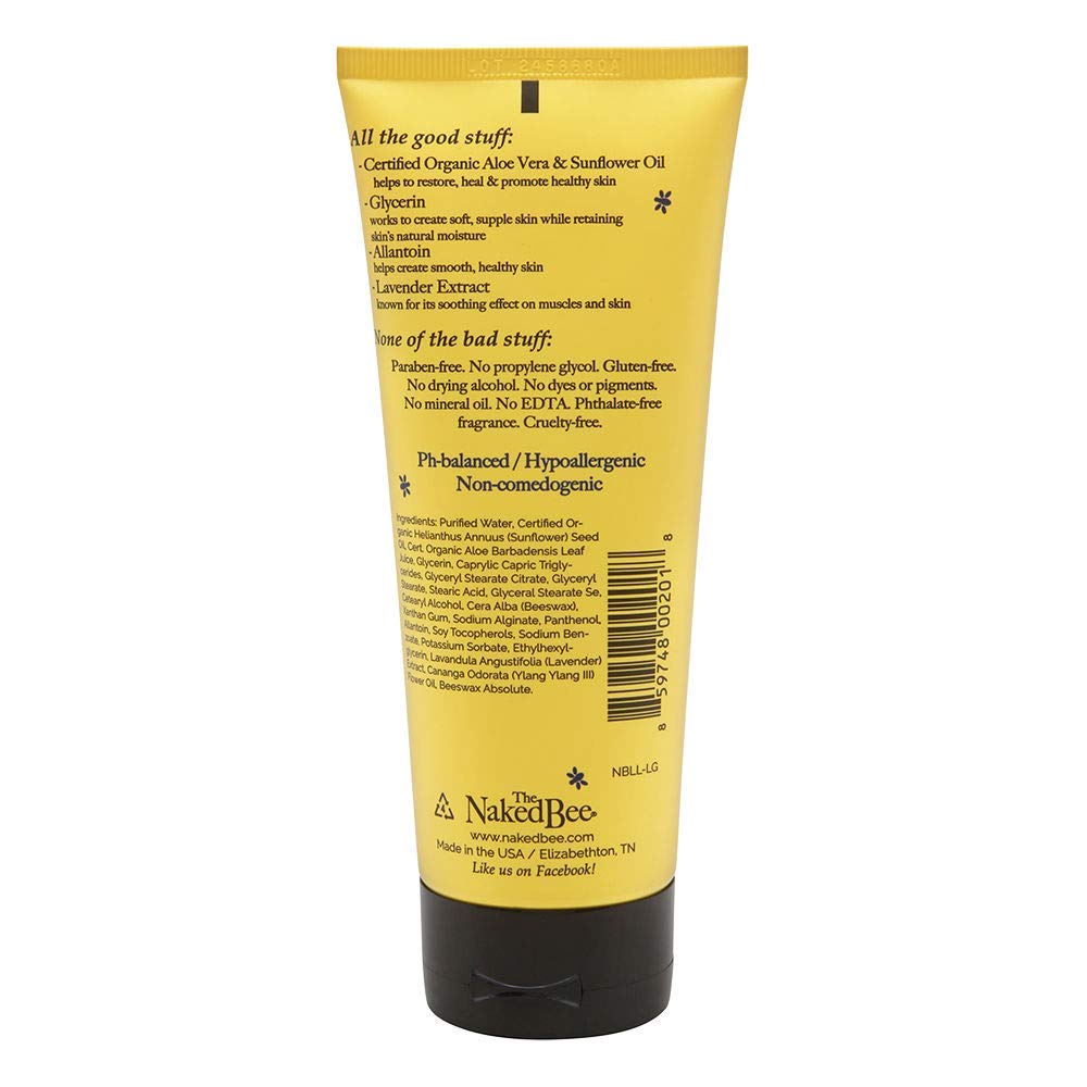 The Naked Bee Nourishing Body Lotion For All Skin Types (6.7 Oz) Moisture Replenishing Lotion For Dry Skin With Lavender & Beesw