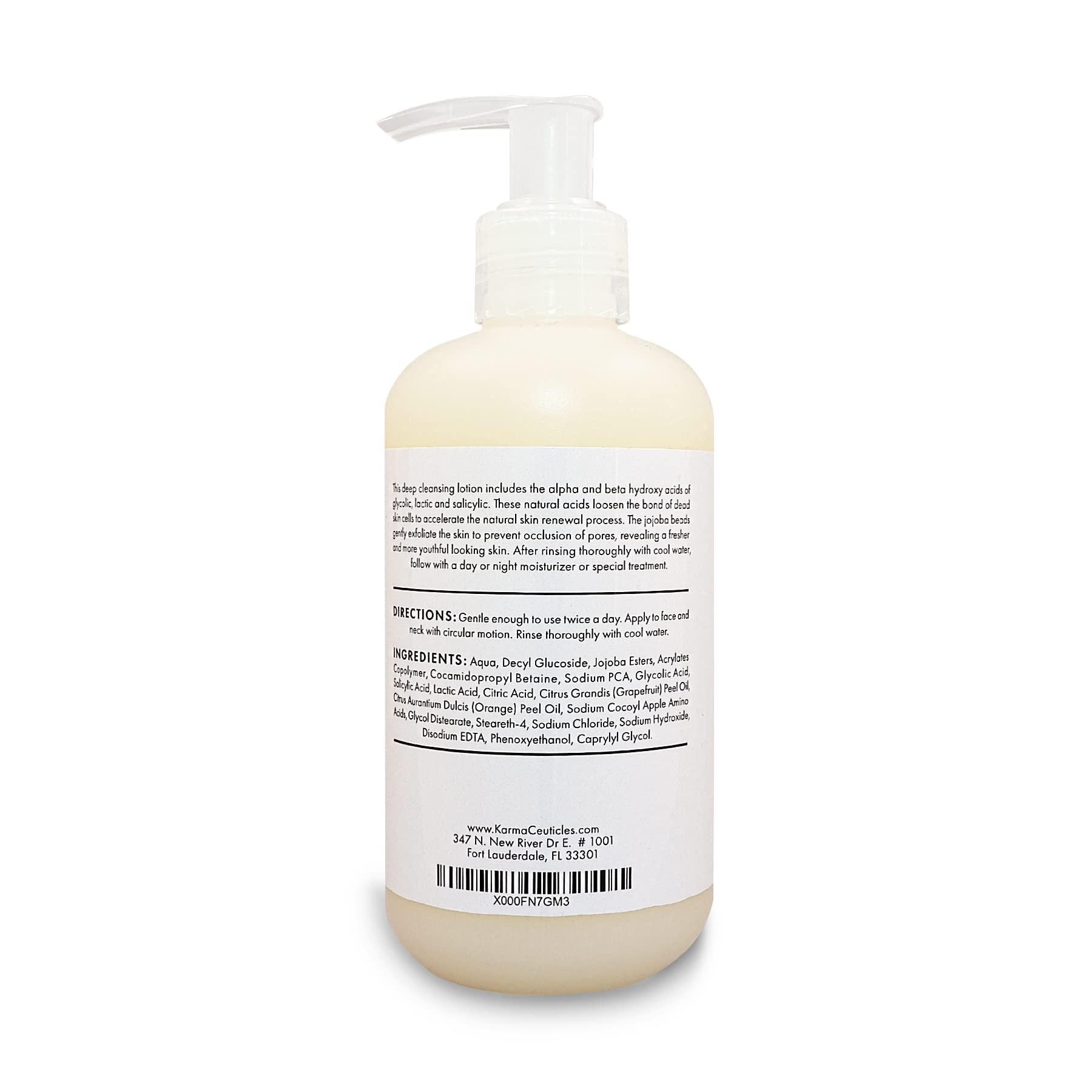Karmaceuticles Aha Bha Exfoliating Cleanser, 8 Oz.