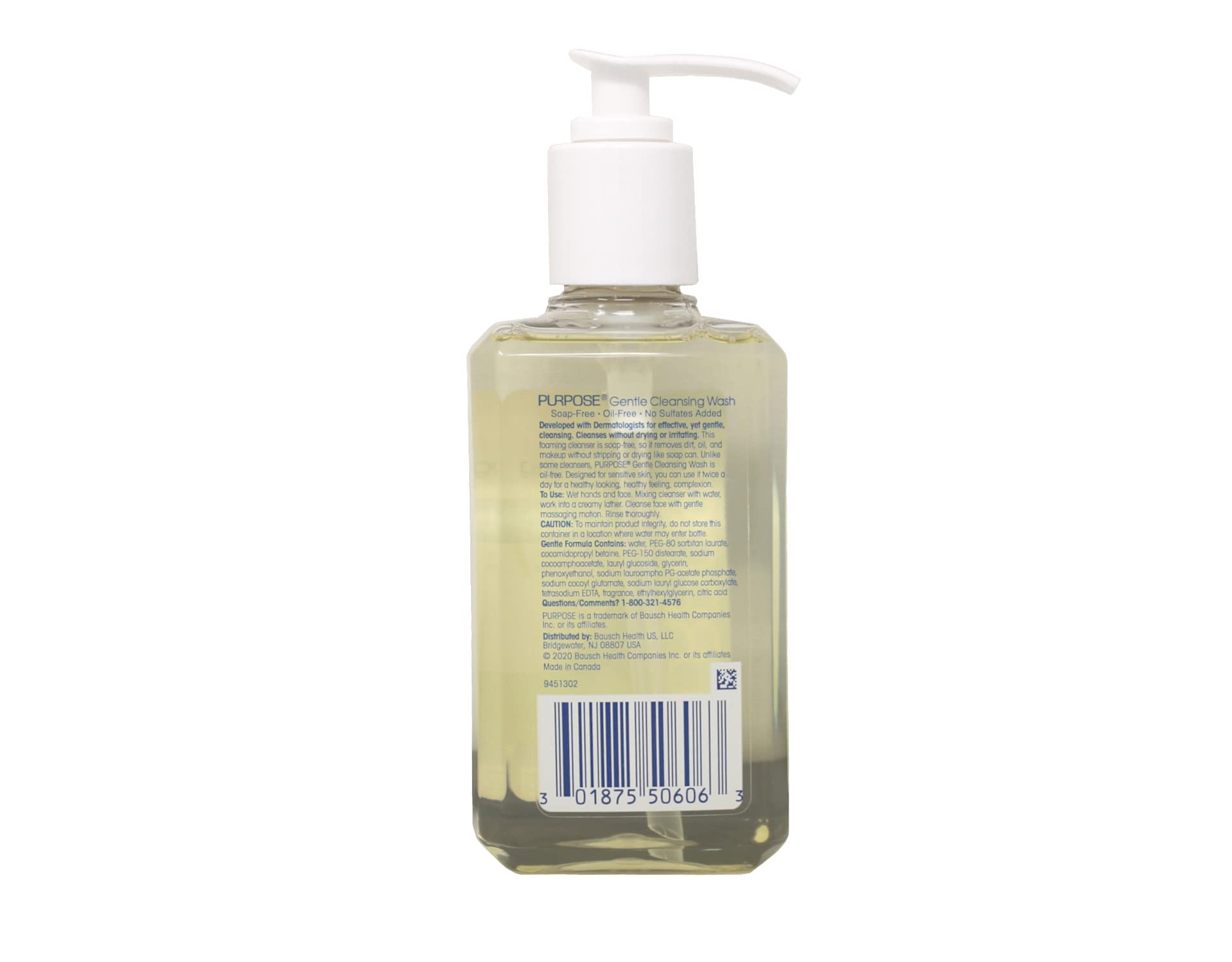 Purpose Gentle Cleansing Wash, 6-Ounce Pump Bottle (Pack Of 2)