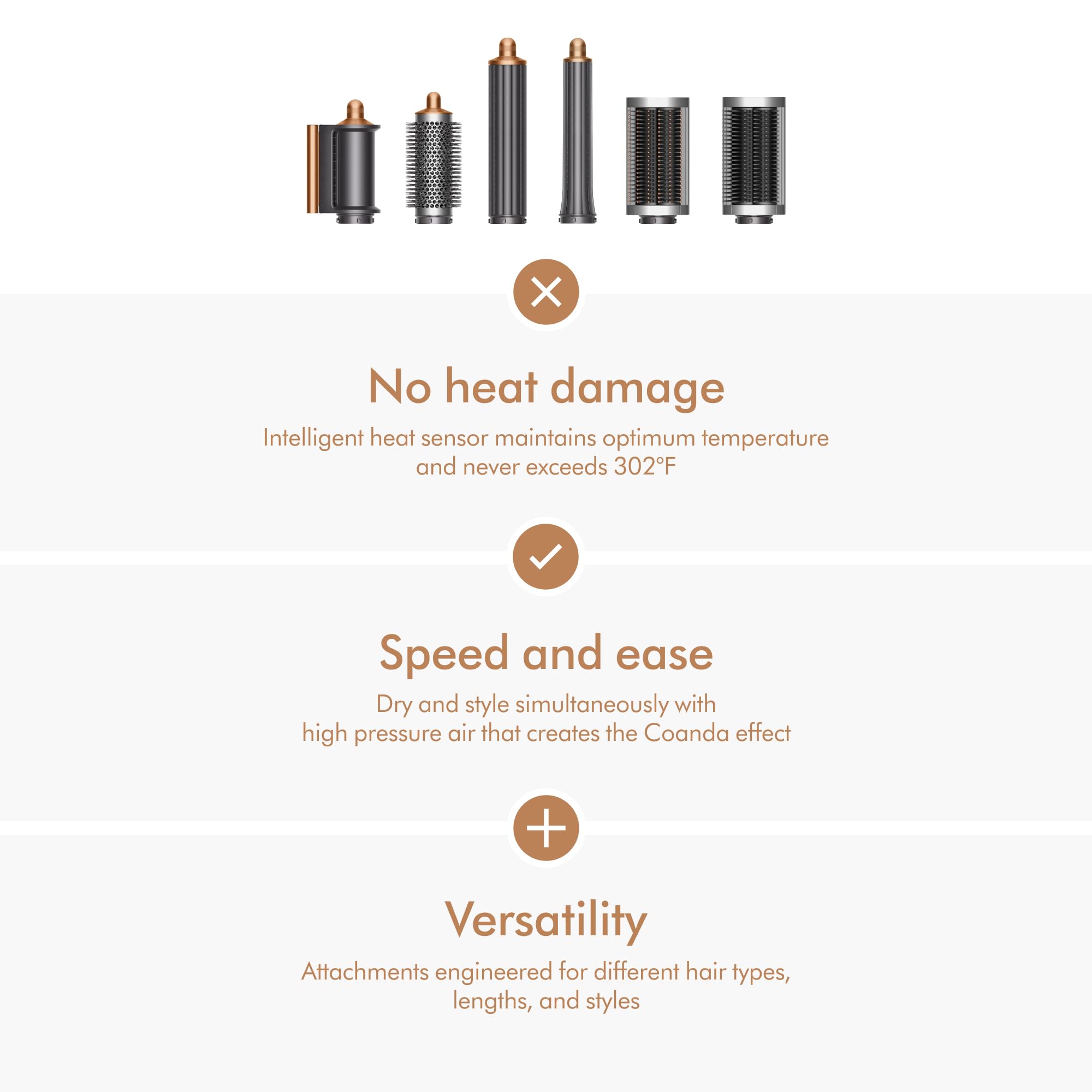 Dyson Airwrap Multi-Styler Complete Long, Nickel/Copper