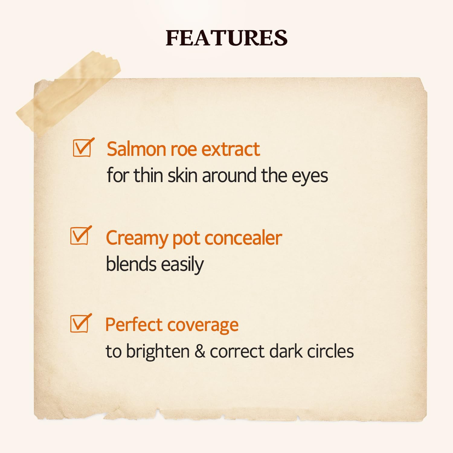 Skinfood Salmon Dark Circle Concealer Cream #2 - Concealer For Dark Circles - Under Eye Concealer For Dark Spots And Wrinkles -