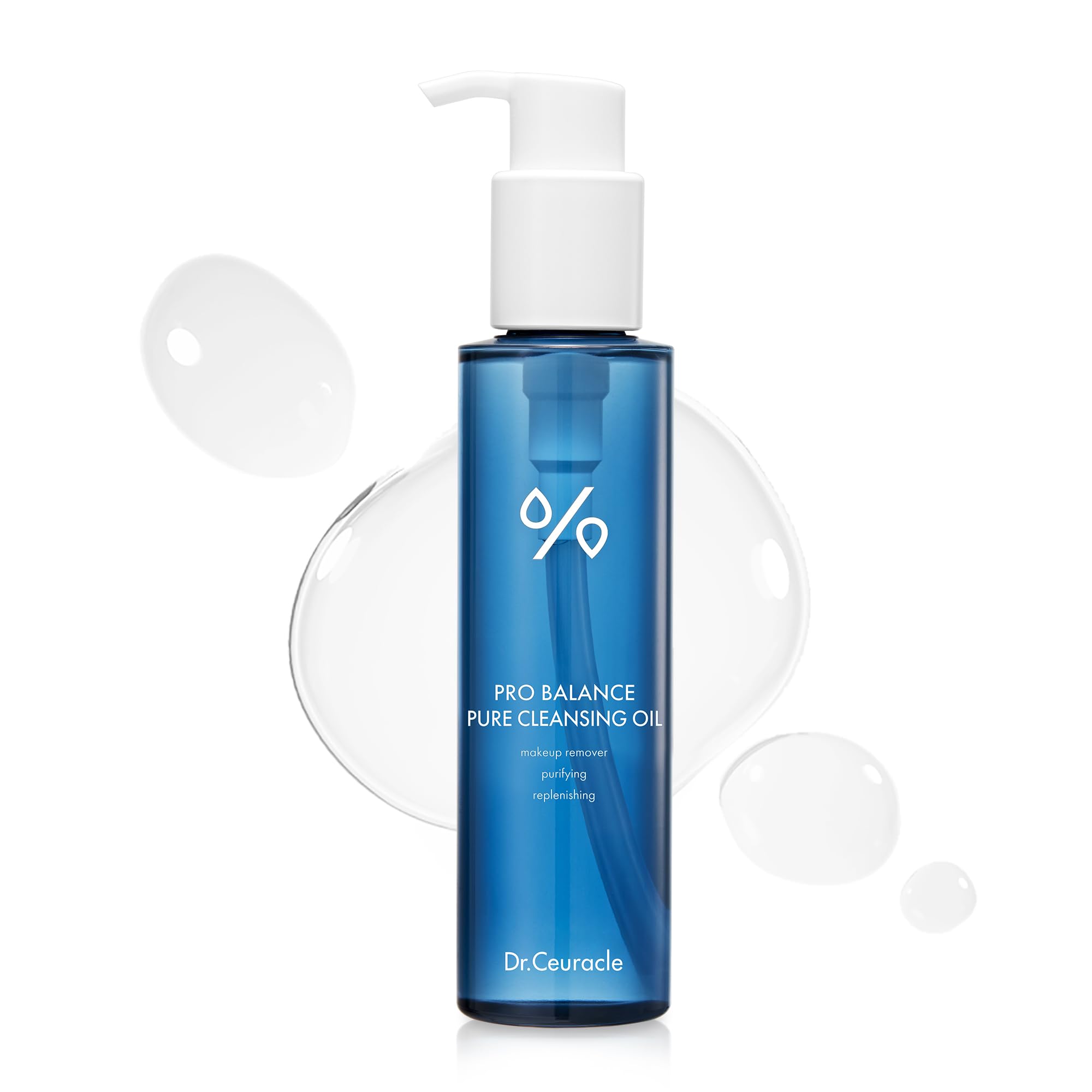 Dr.Ceuracle Pro Balance Pure Cleansing Oil - Makeup Sunscreen Remover Oil Cleanser, Korean Facial Cleanser with Hydrating Finish