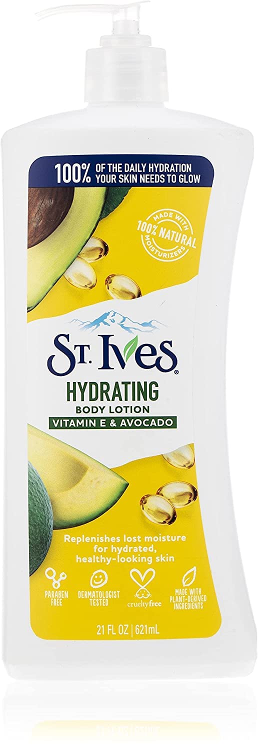 St Ives Body Lotion 21 Ounce Daily Hydrating (621ml) (2 Pack)