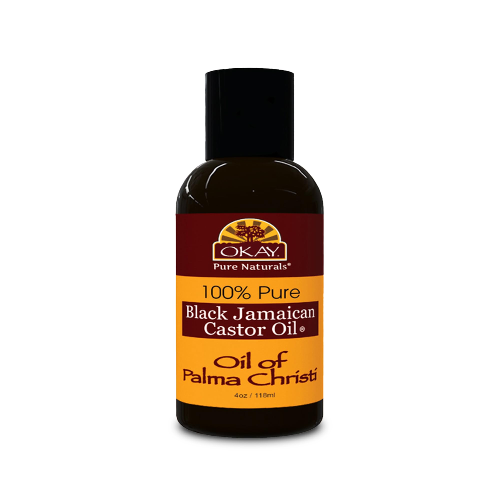 Okay | 100% Pure Black Jamaican Castor Oil | For All Hair Textures & Skin Types | Grow Healthy Hair - Treat Skin Conditions | Oi