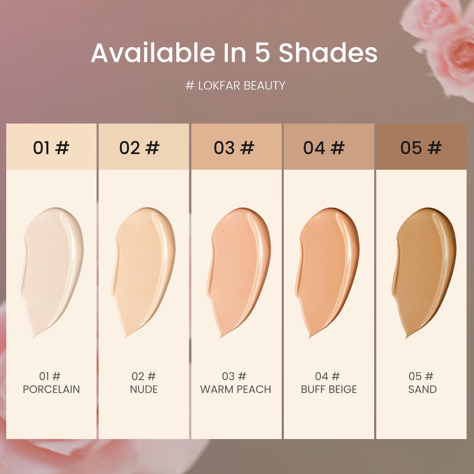 Tosouatop Warm Peach Airbrush Foundation Set With Soft Makeup Brush, Lightweight, Long Lasting, Oil Control, Full Coverage For A