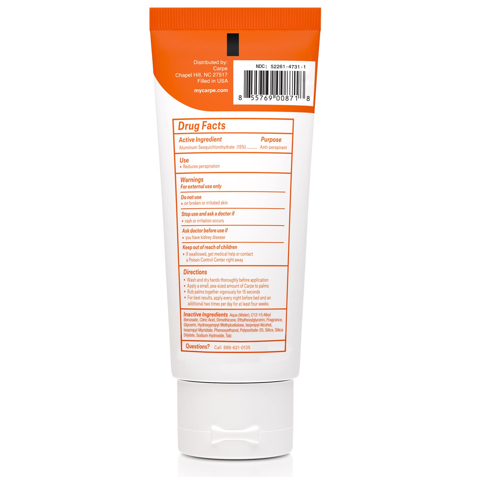 Carpe Antiperspirant Hand Lotion (Pack Of 2) A Dermatologist-Recommended Smooth Lotion That Helps Stop Hand Sweat, Great For Hyp