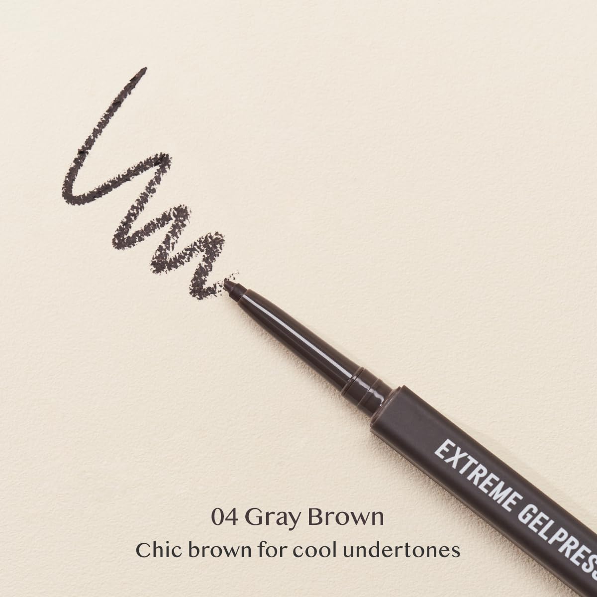 Clio Extreme Gelpresso Pencil Liner 04 Gray Brown