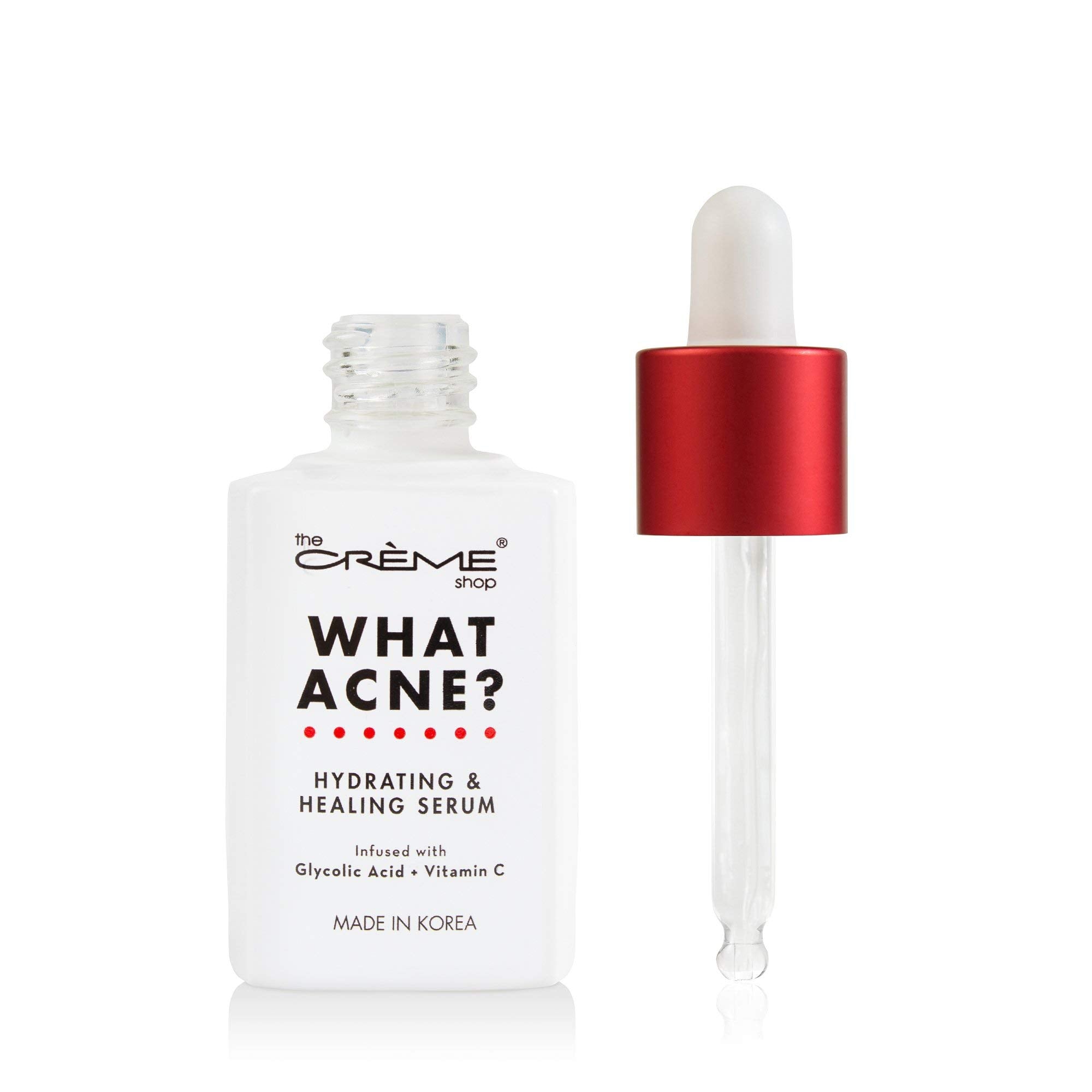The Crme Shop Korean Skin Care | What Acne? - Hydrating & Healing Vitamin C Serum For Acne Treatment, Dull Skin, Irritation, Res