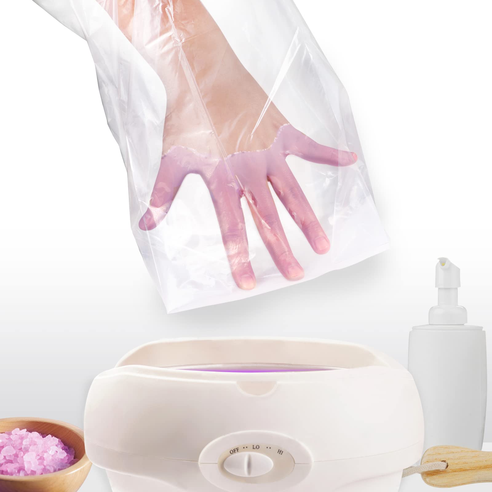600 Counts - Ivy L Paraffin Hand & Foot Glove Bag Protectors Wax Works Thermal Mitt Liner Professional Cozy Liners Hand Or Foot