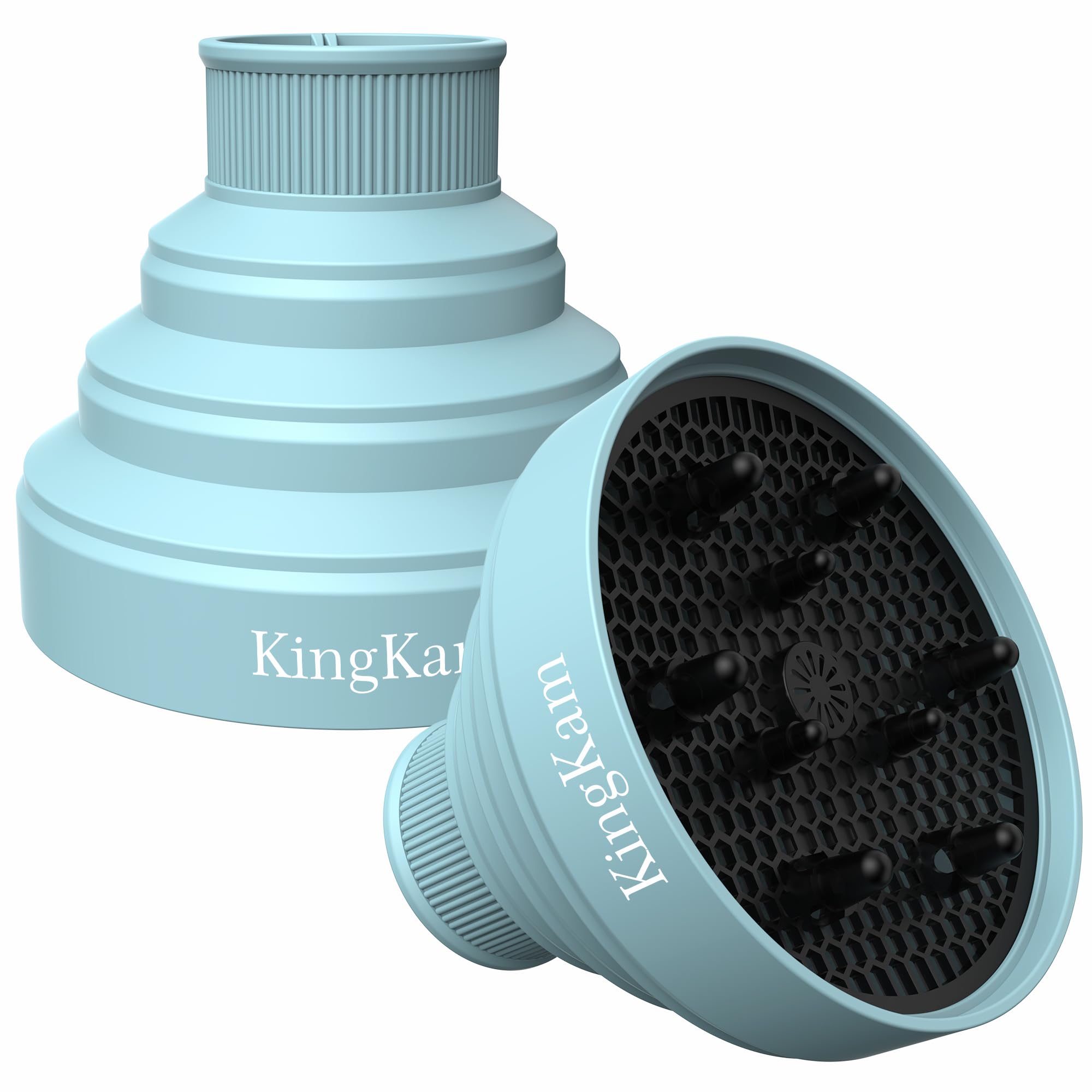 Collapsible Silicone Hair Dryer Diffuser - Travel and Easy Storage - Fit Nozzle Diameter D-1.575Inch to 1.968 Inch (4-5cm)