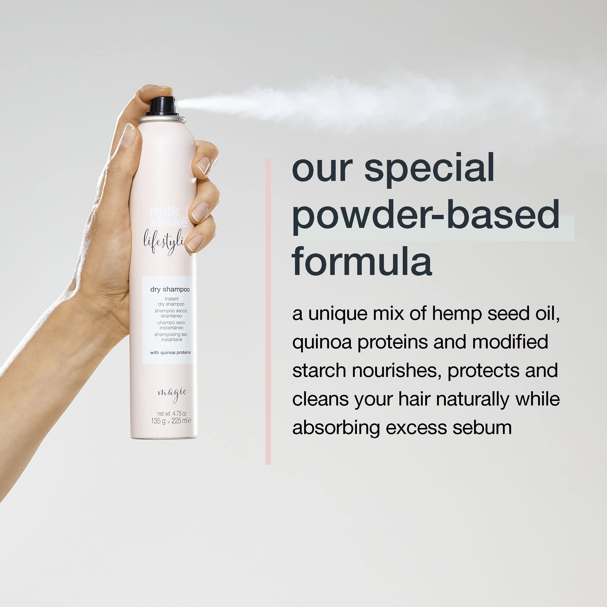 Milk_Shake Lifestyling Dry Shampoo - Instant Dry Shampoo For Women For Flat, Dry Or Oily Hair - 1.6 Fl Oz