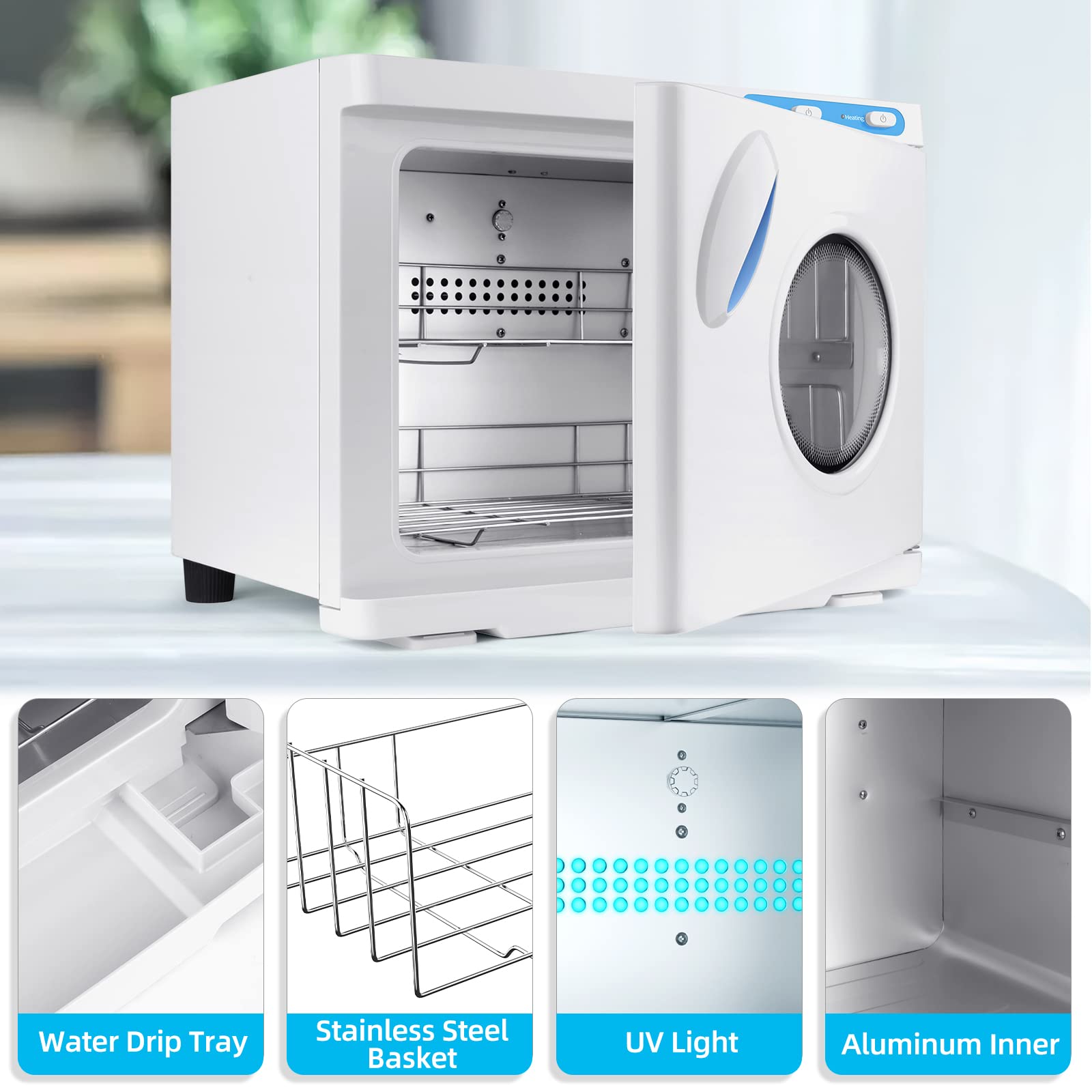 Depfall Hot Towel Warmer, Professional 23L Large Capacity Hot Towel Cabinet, 2-In-1 Spa Towel Warmers For Facials, Barber, Salon
