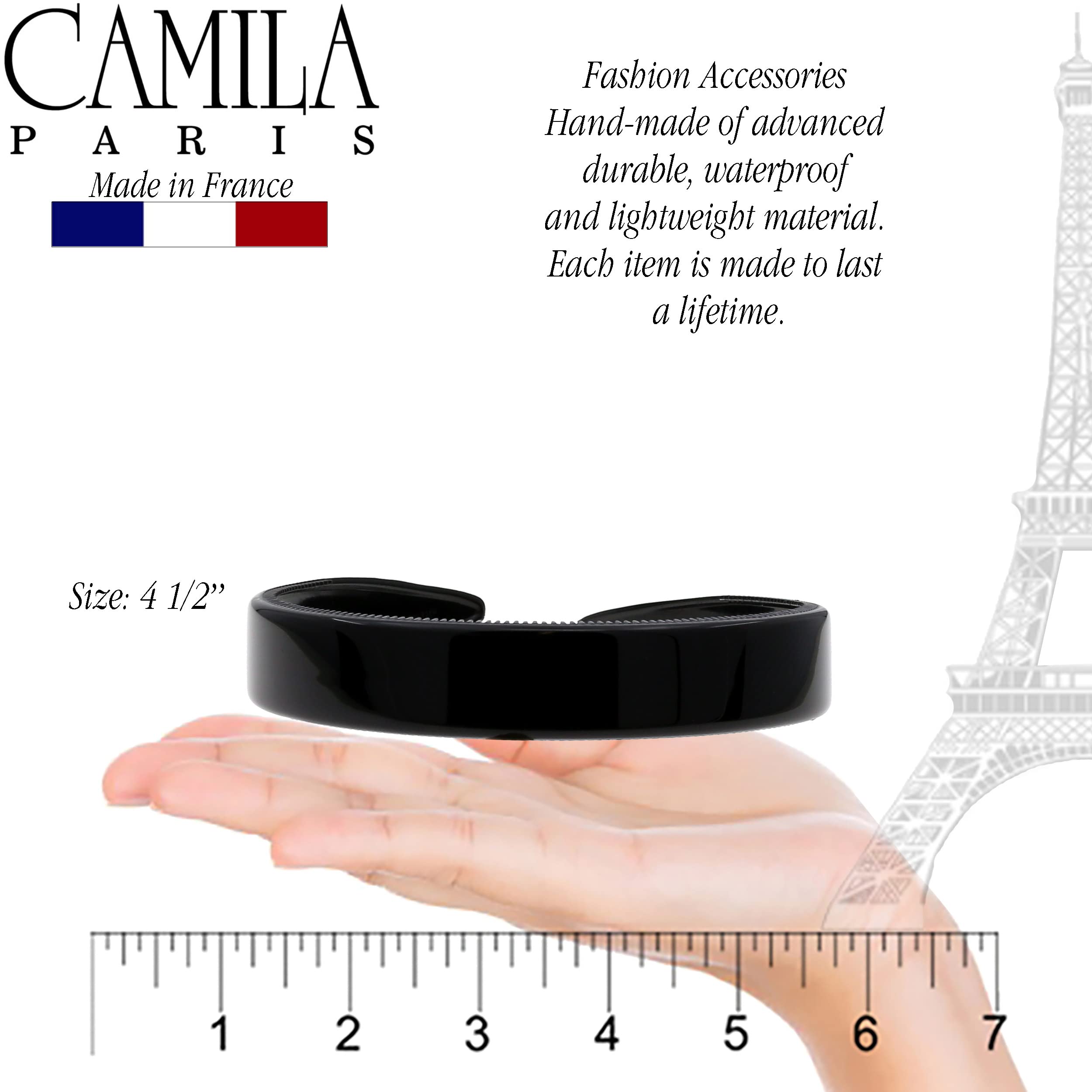 Camila Paris Cp3013 French Fashion Headband For Women, Very Flexible With Teeth For Strong Hold Grip, Women'S Hairband, No Slip