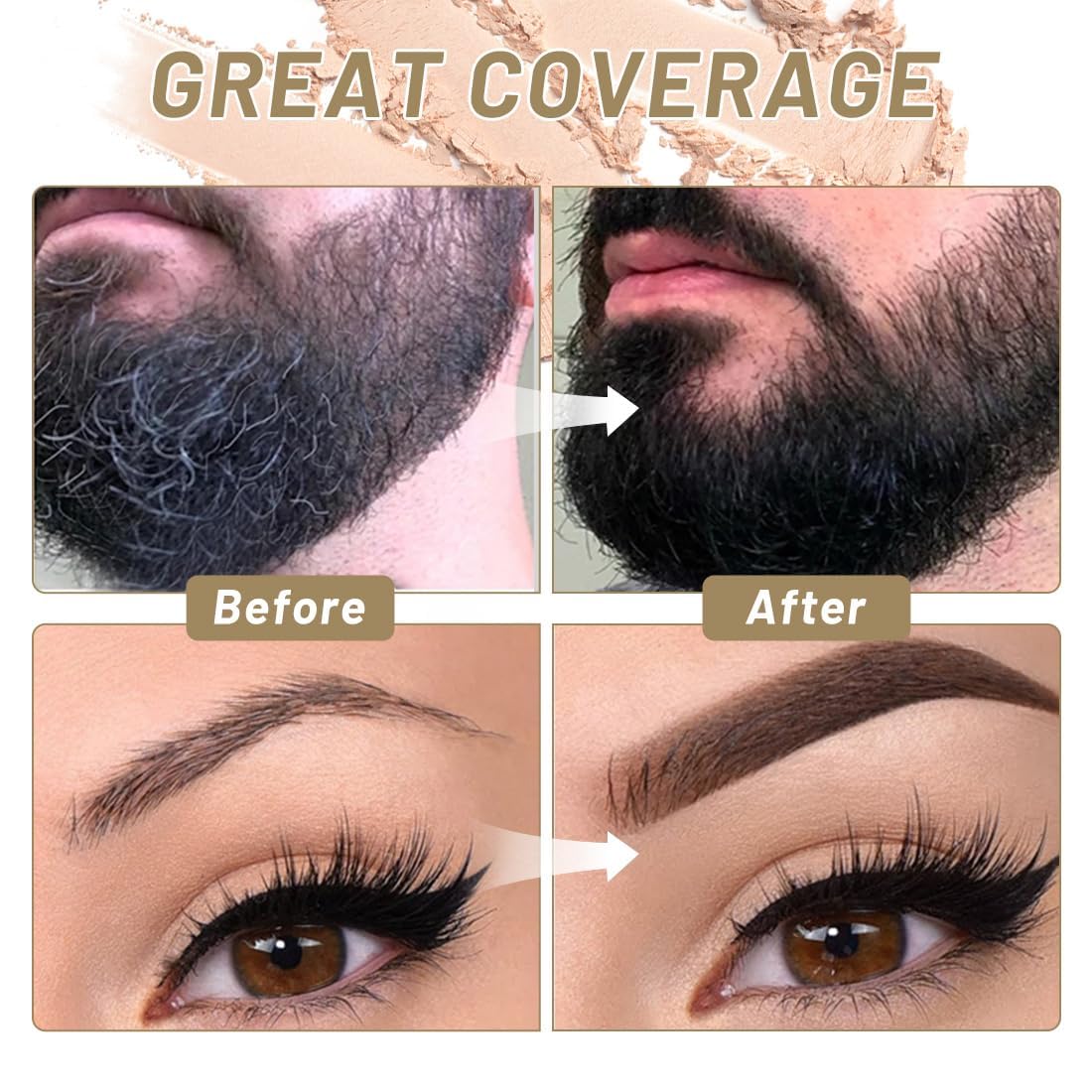 Sovoncare Instantly Hairline Powder-Maycheer Conceals Gray Hair Loss Shadow Coverage Magic Color Root Touch Up For Women & Men R