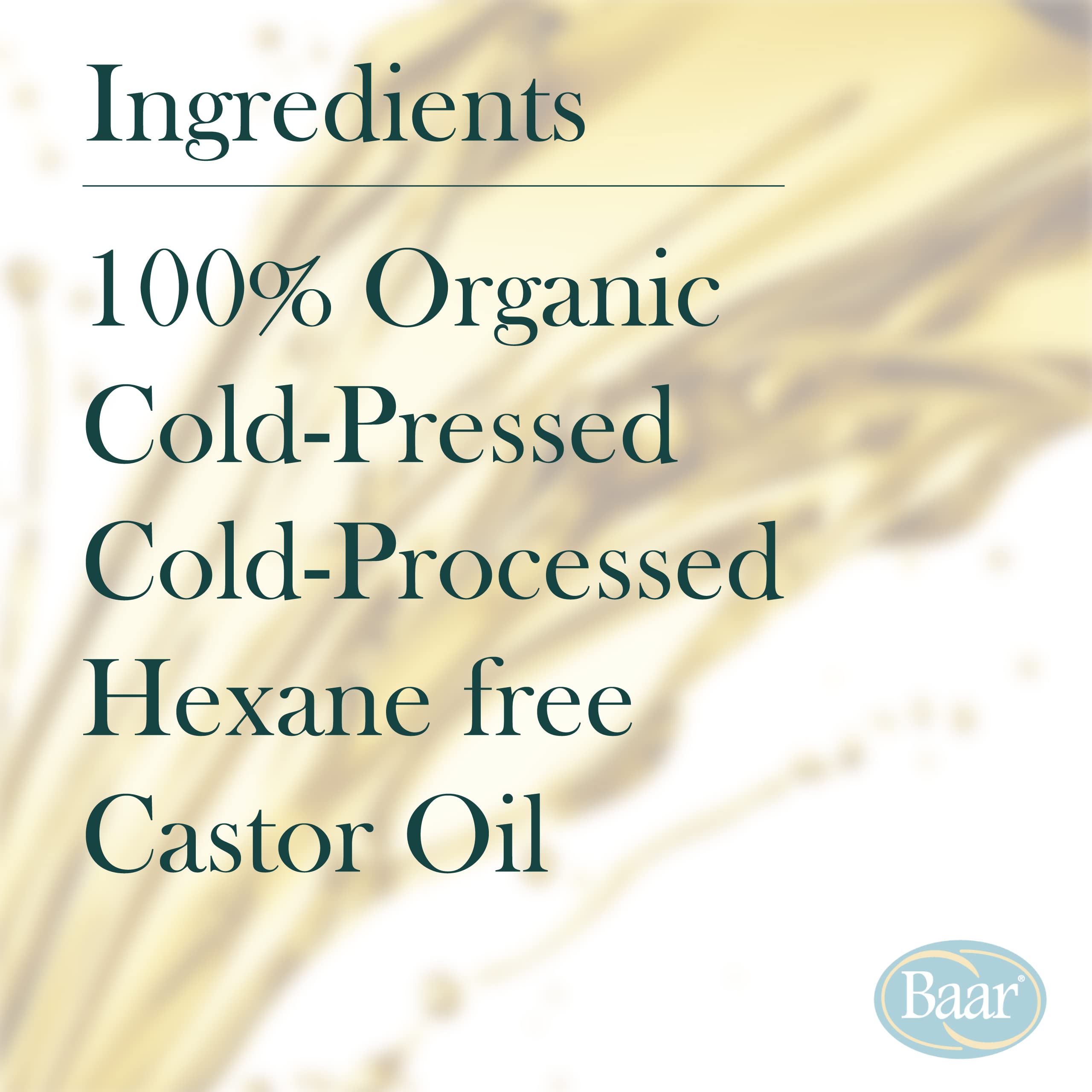 Baar Palma Christos, Organic Castor Oil, 8 Oz