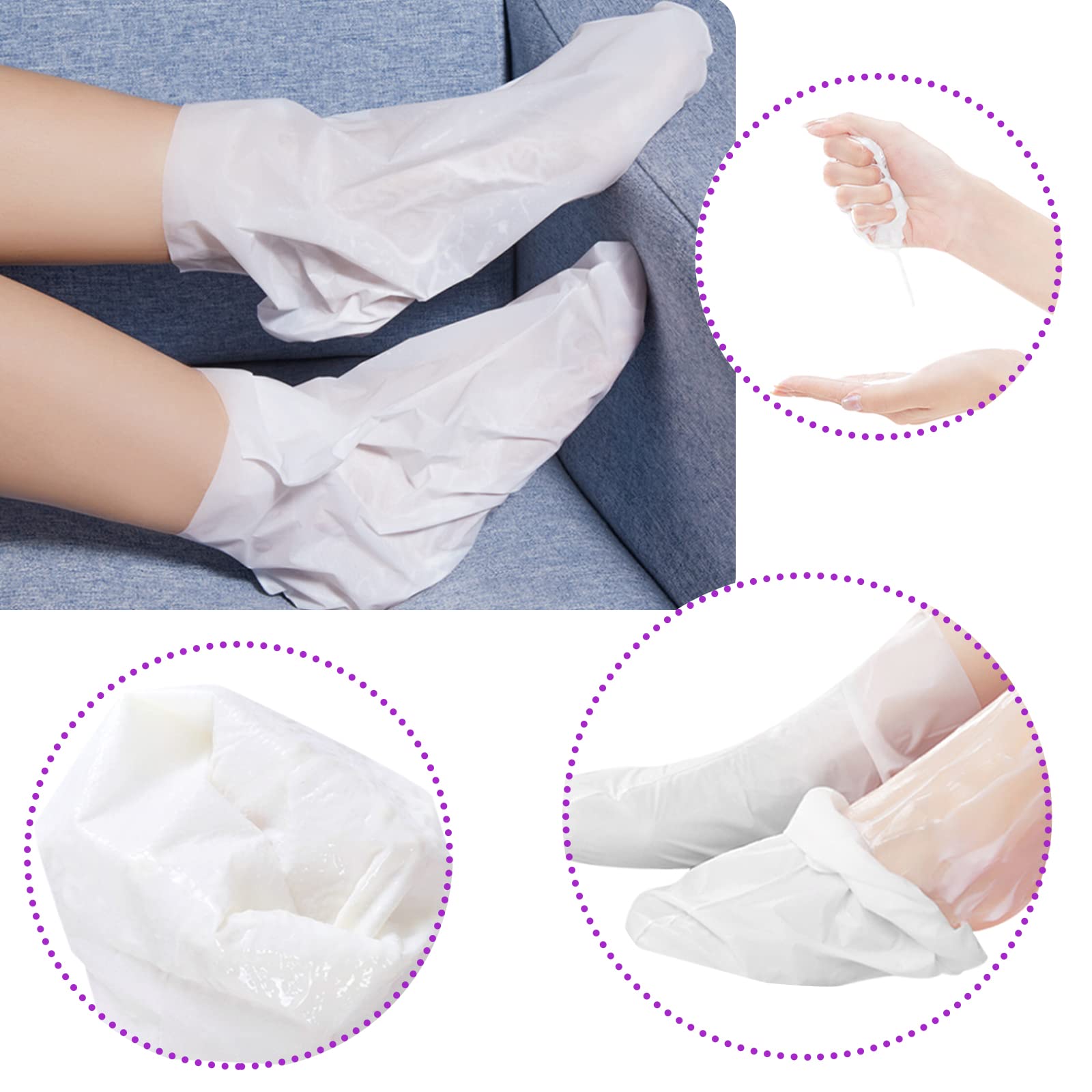Permotary Foot Peel Mask - 6 Pack - Original Exfoliant Foot Peel - Feet Callus Remover & Dead Skin Remover, Moisturizing Feet, B